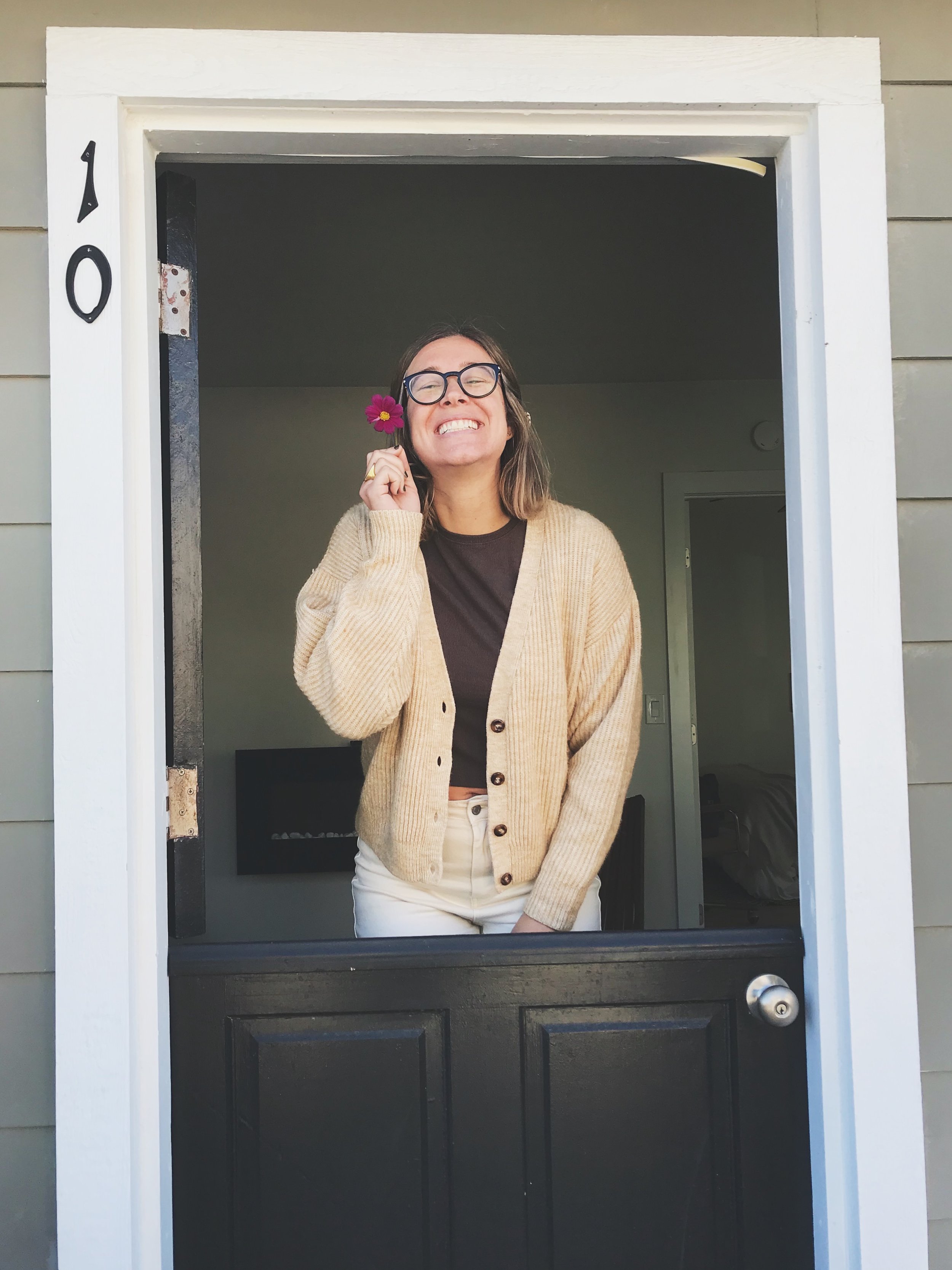 Baby Deer in Leather Jackets