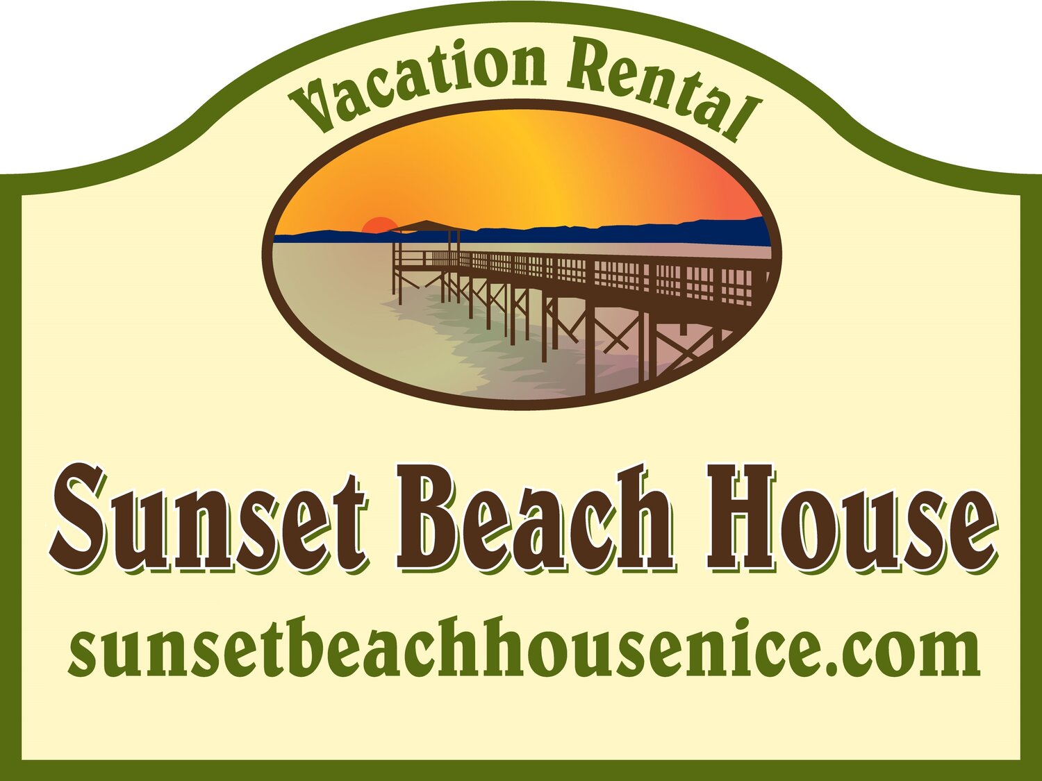 Sunset beach house