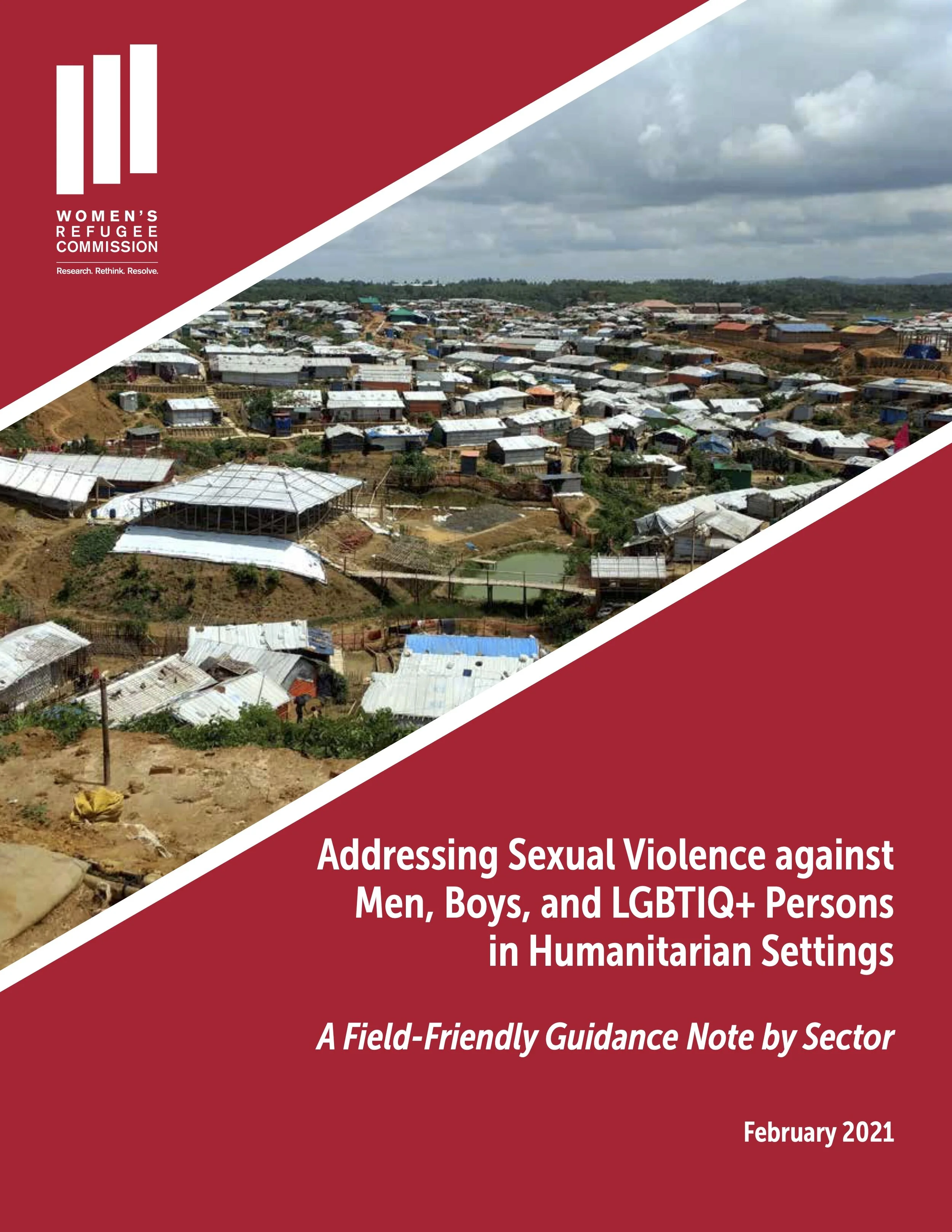 Addressing Sexual Violence against Men, Boys, and LGBTIQ+ Persons in Humanitarian Settings: A Field-Friendly Guidance Note by Sector
