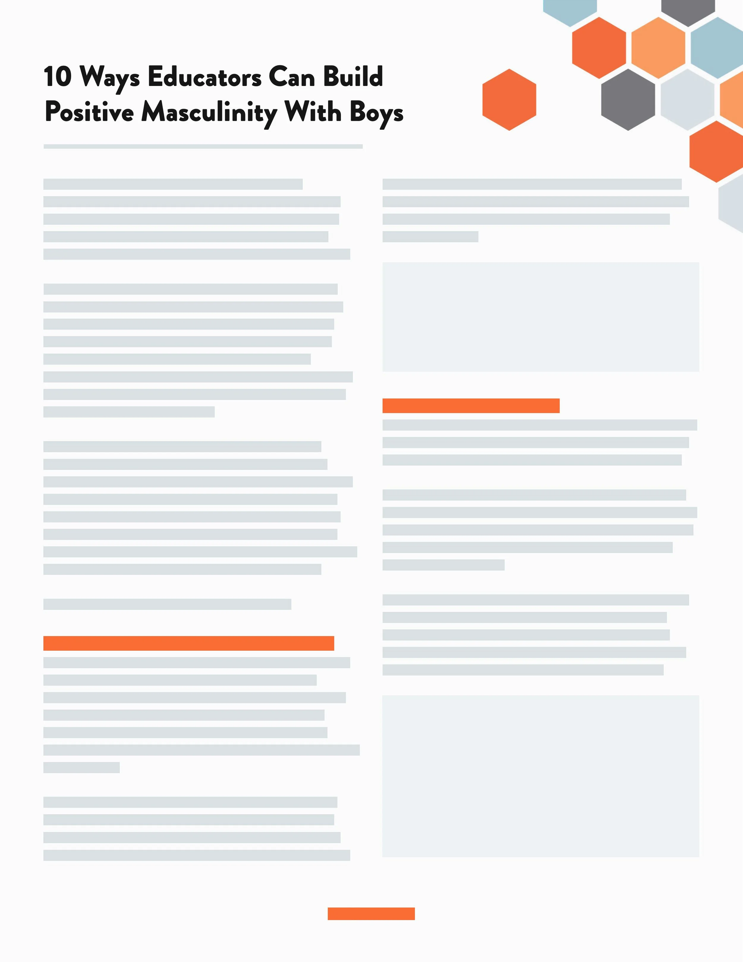 10 Ways Educators Can Build Positive Masculinity With Boys