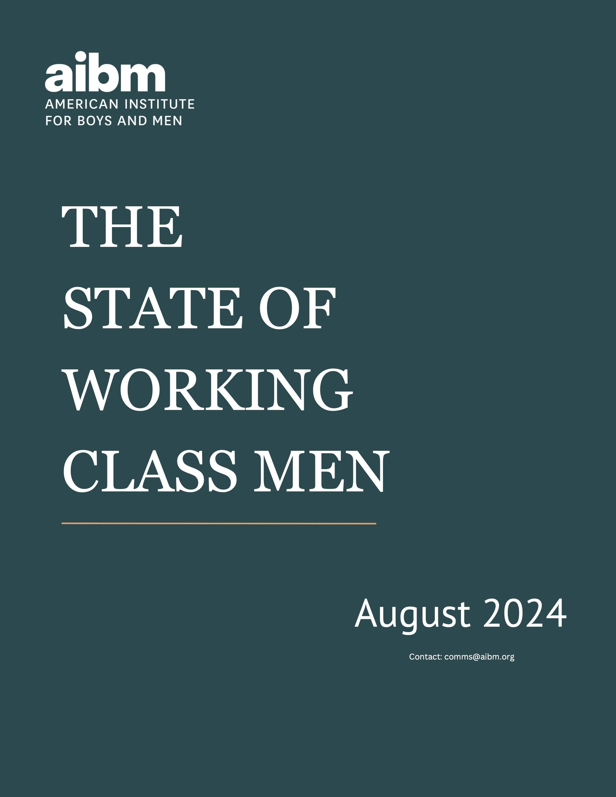 The State of Working Class Men