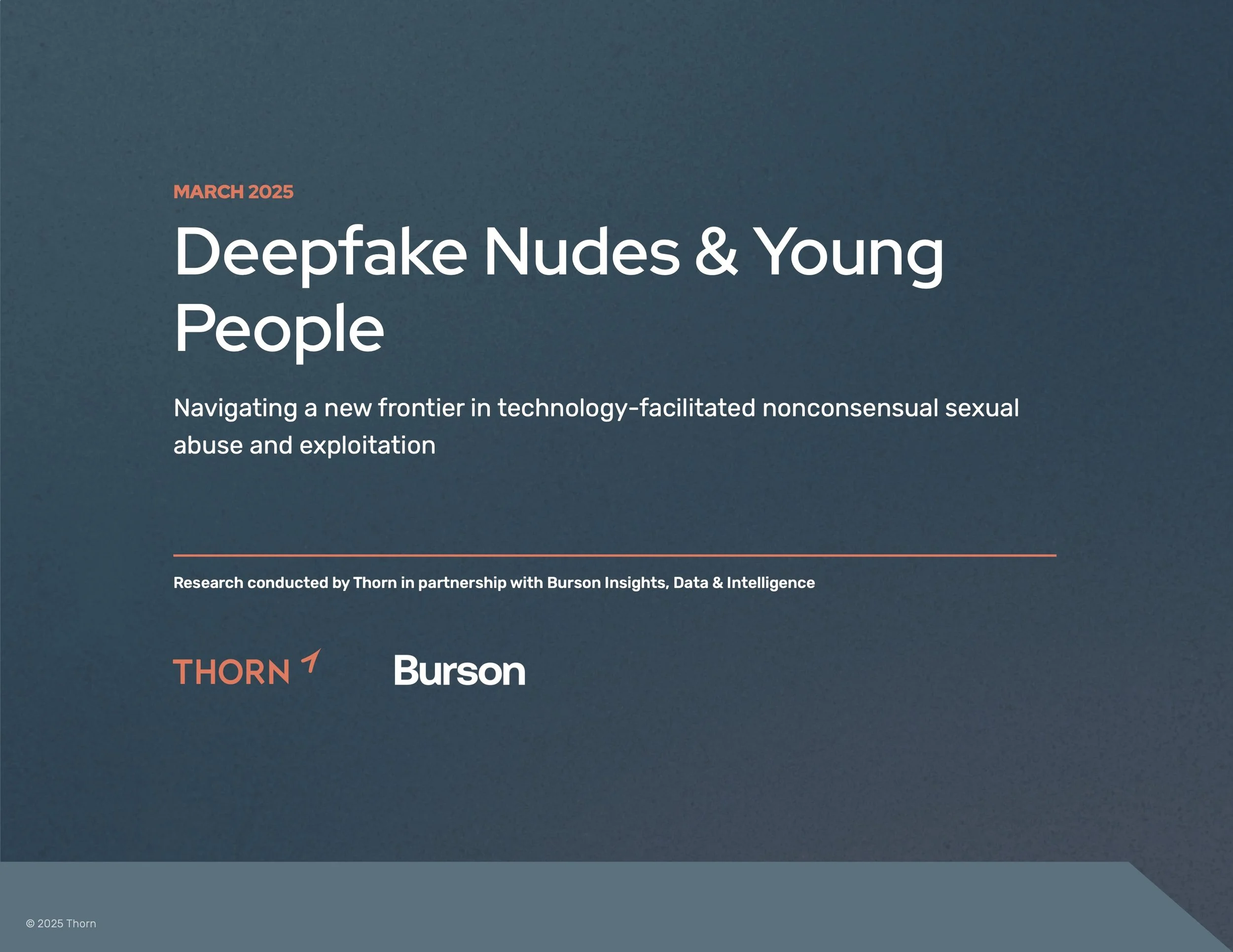 Deepfake Nudes &amp; Young People: Navigating a new frontier in technology-facilitated nonconsensual sexual abuse and exploitation