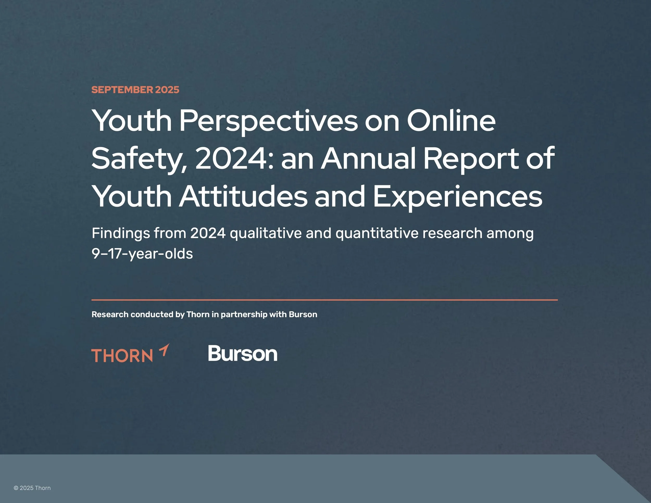 Youth Perspectives on Online Safety, 2024: An annual report of youth attitudes and experiences