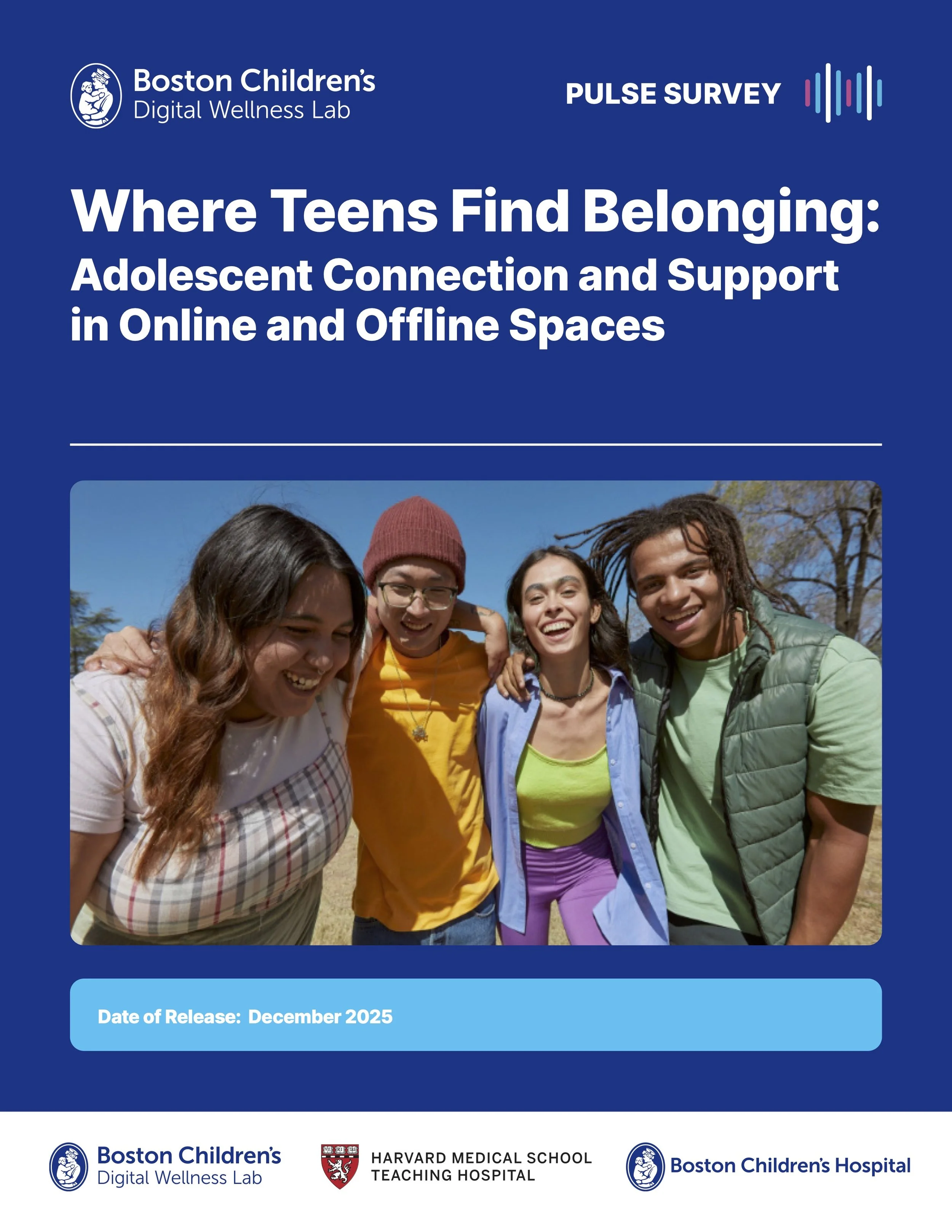 Where Teens Find Belonging: Adolescent Connection and Support in Online and Offline Spaces