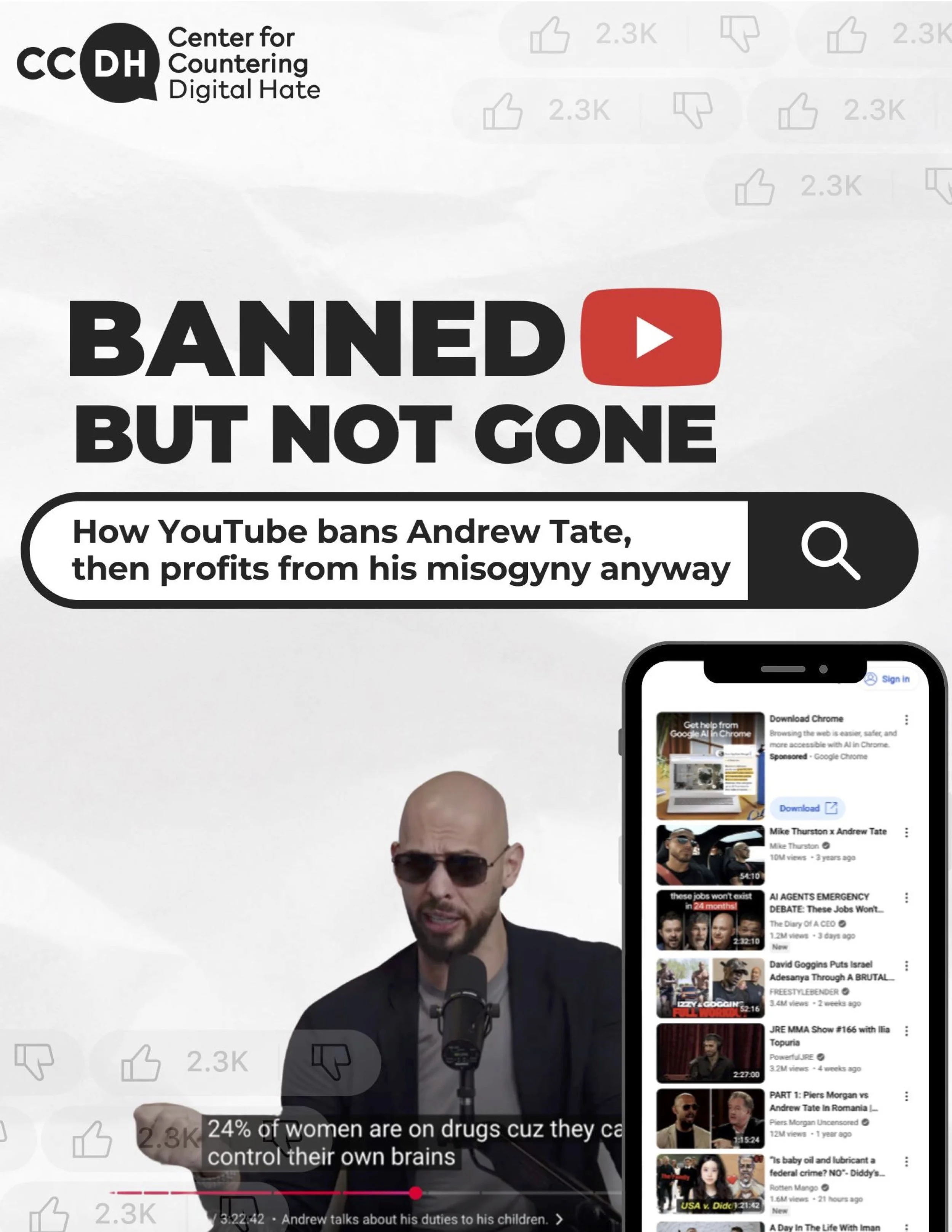 Banned but not gone: How YouTube bans Andrew Tate, then profits from his misogyny anyway