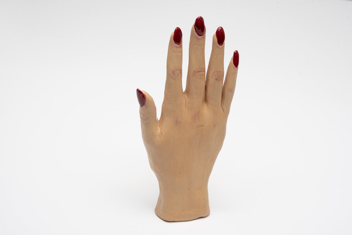 Hand (with red nails)