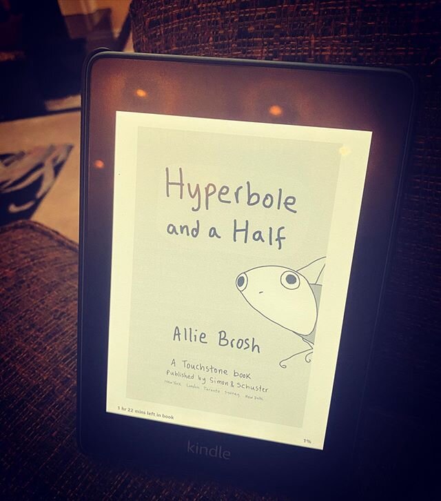 Hyperbole and a Half by Allie Brosch is an illustrated memoir. This is an older book published in 2013, but I wanted something different. She touches on themes of depression, identity, relationships, and dogssssss. Very cute, very vulnerable, very fu
