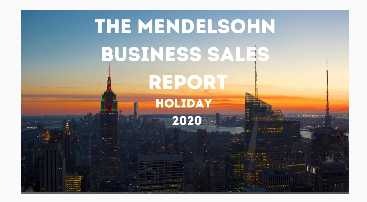 Business Sales Report Holiday 2020