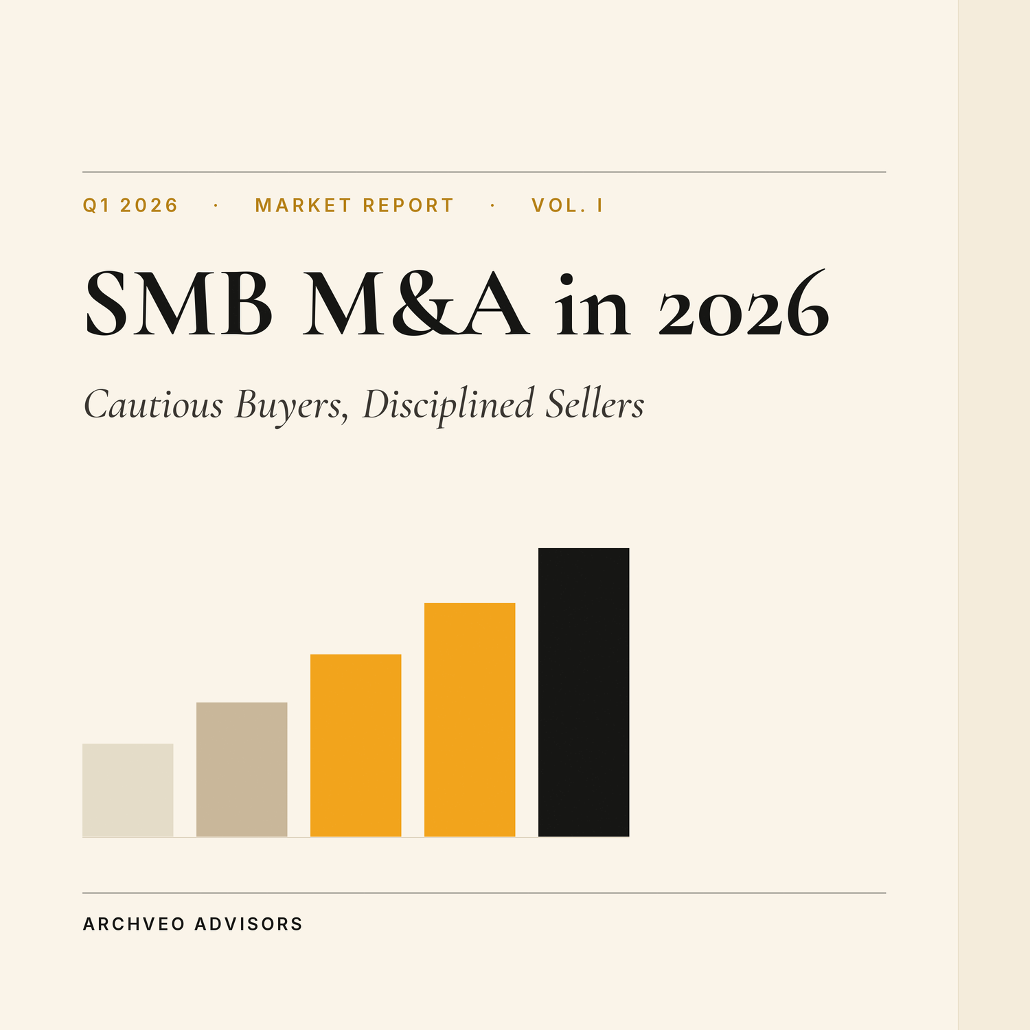 SMB M&amp;A in 2026: Cautious Buyers, Disciplined Sellers