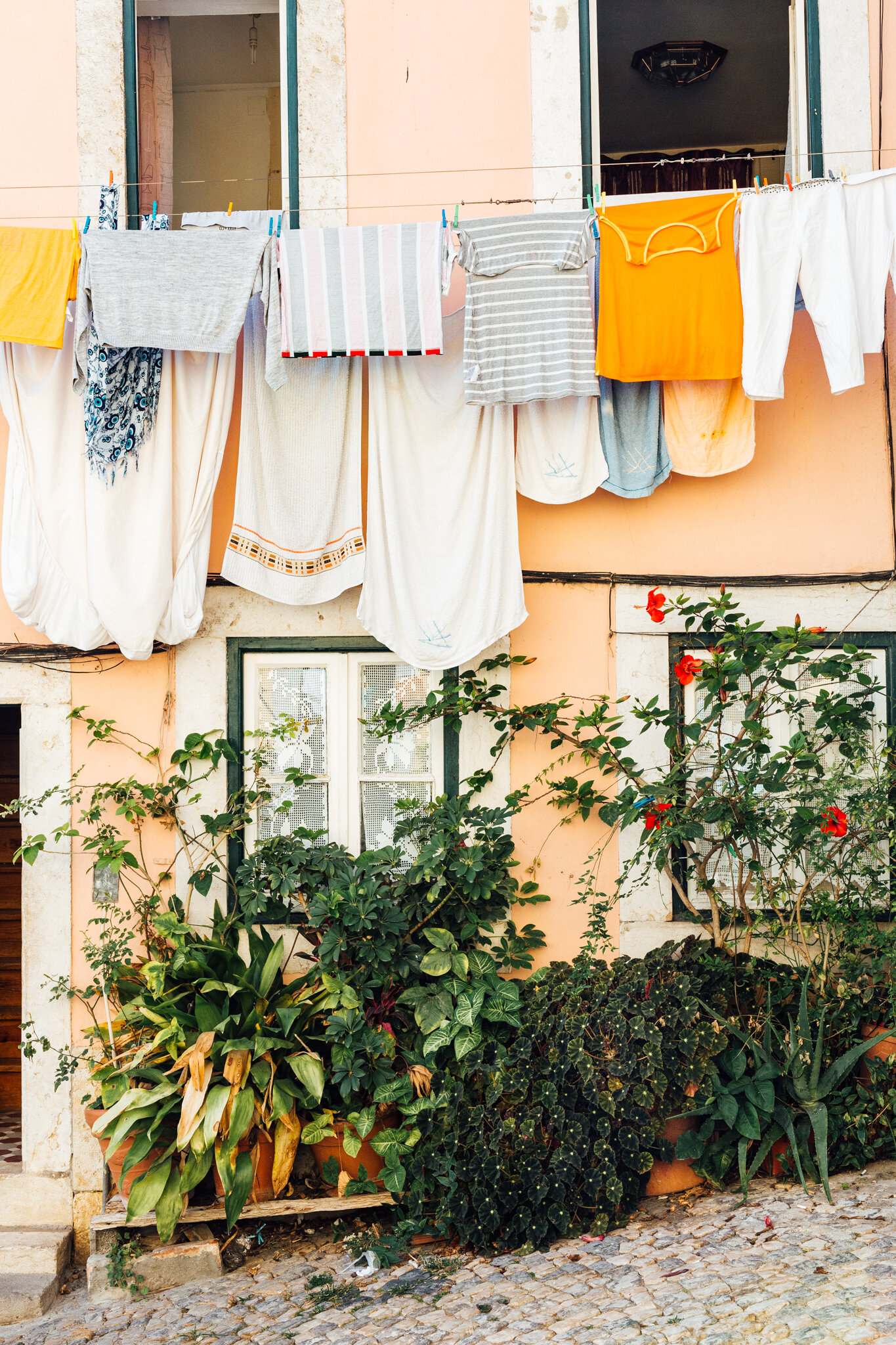 Authentic Lisbon Living: Laundry Hanging in the Breeze - Photography ...