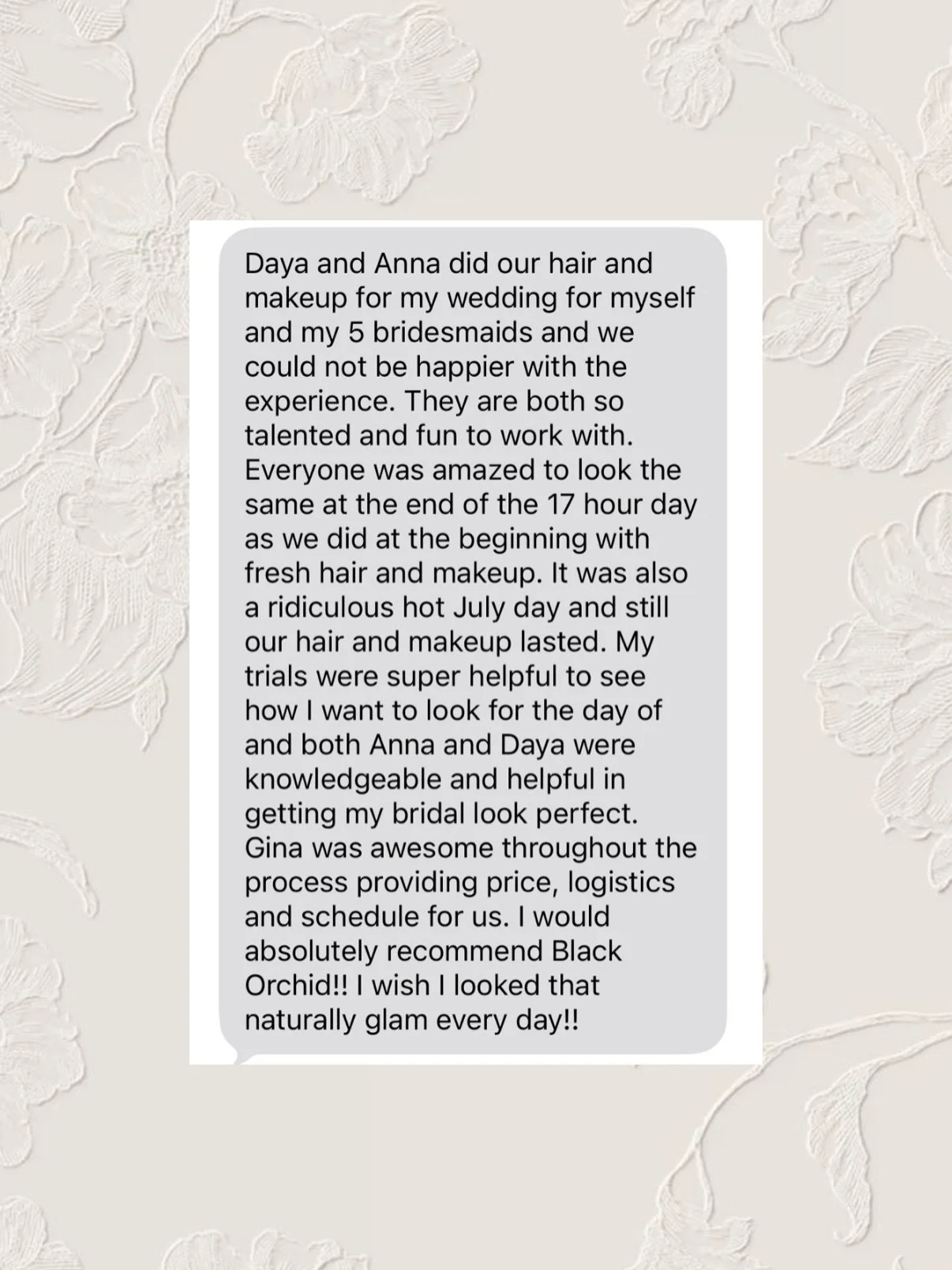 Thank you for your reviews, referrals and tagging us in your photos🤍 it means the world to us!

&hellip; and because of that we are already 50% BOOKED for 2027🎉🥳 if you&rsquo;re a 2027 or 2028 bride, now is the time to book your bridal hair and ma