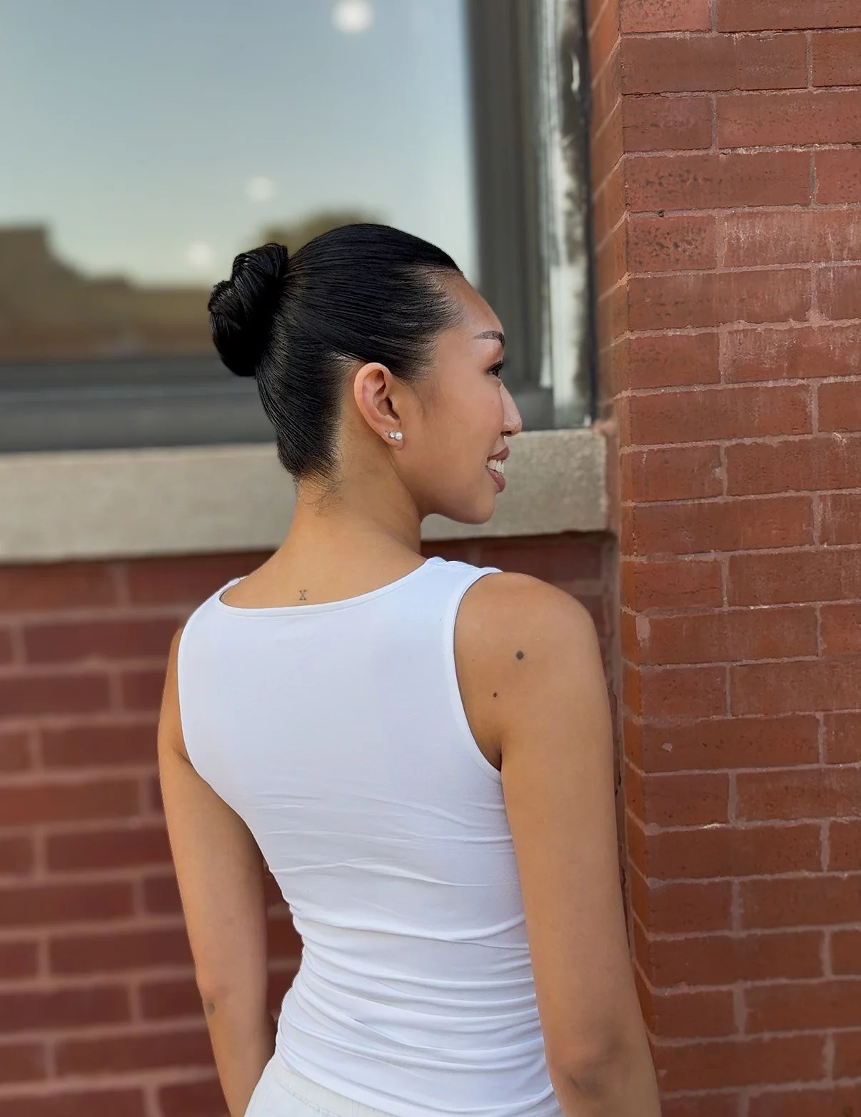 slick back bun