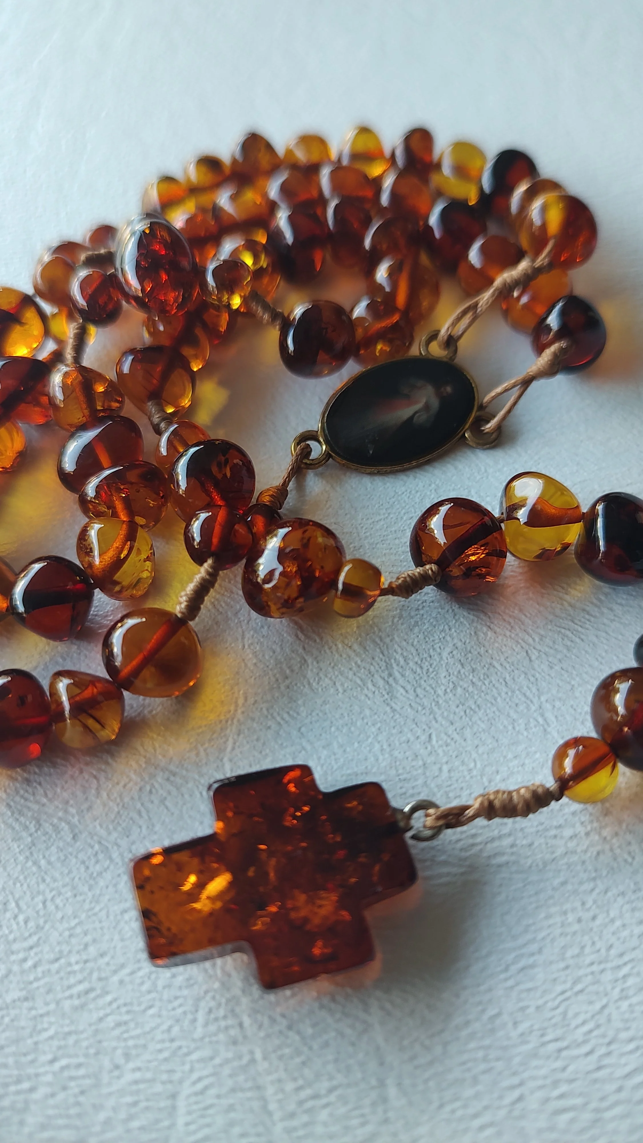 Lithuanian Amber Rosary R445