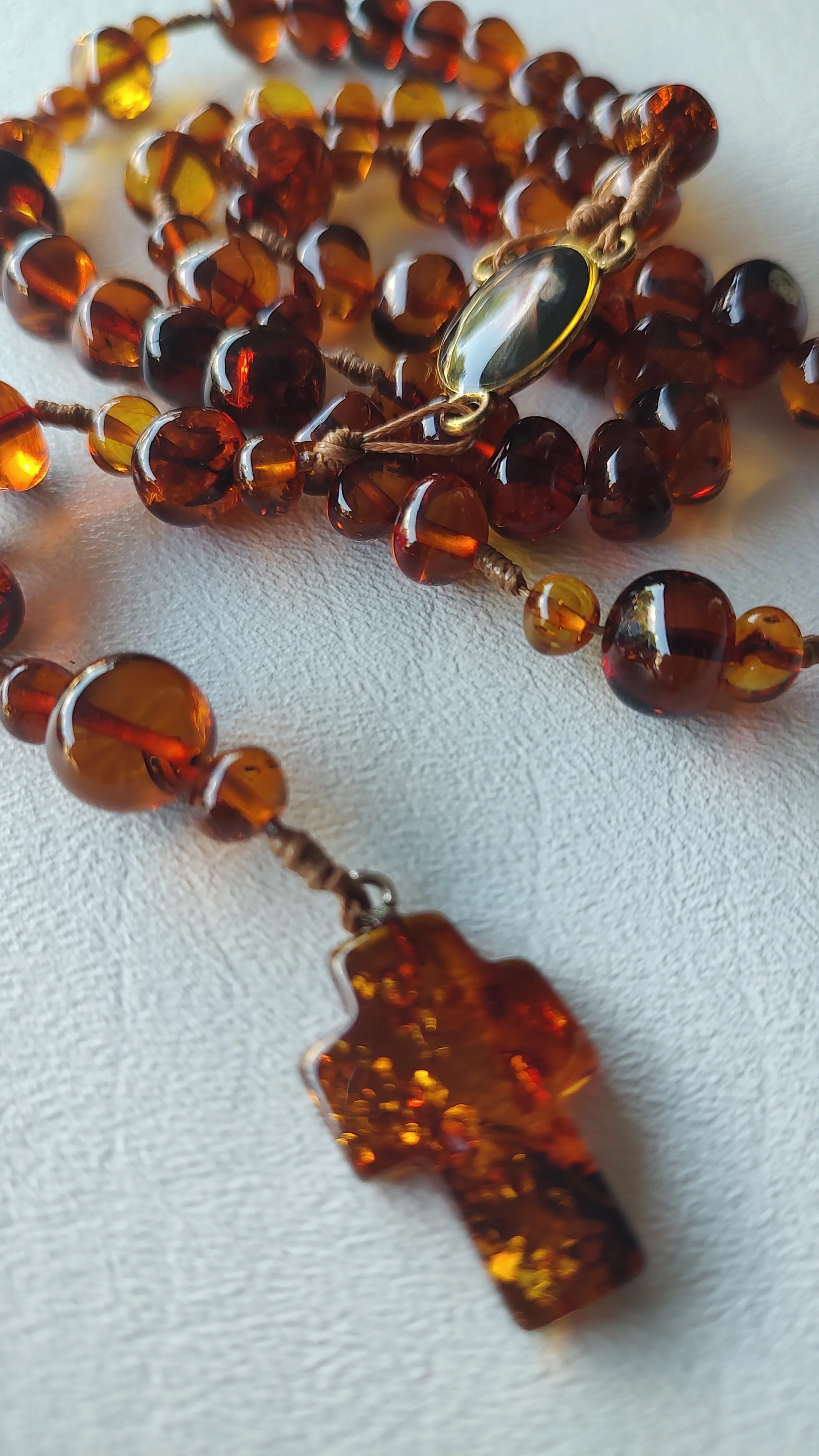 Lithuanian Amber Rosary R42