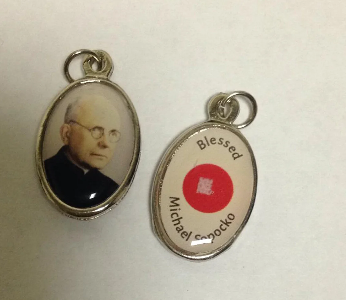 Medallion Medal with Fr. Sopoćko Relic