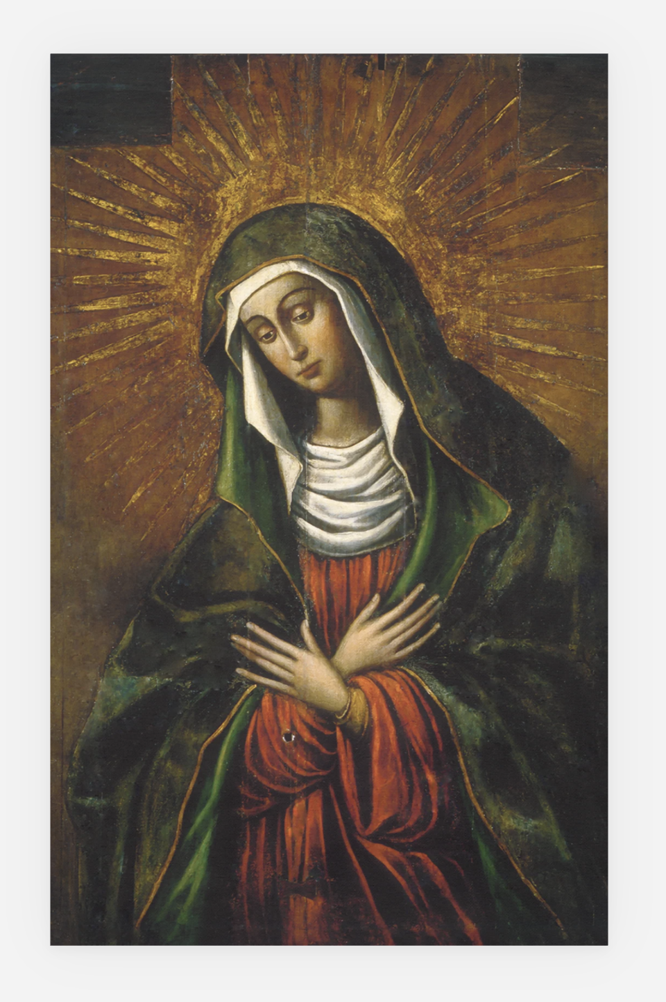 Traditional Holy Card – Mary, Mother of Mercy