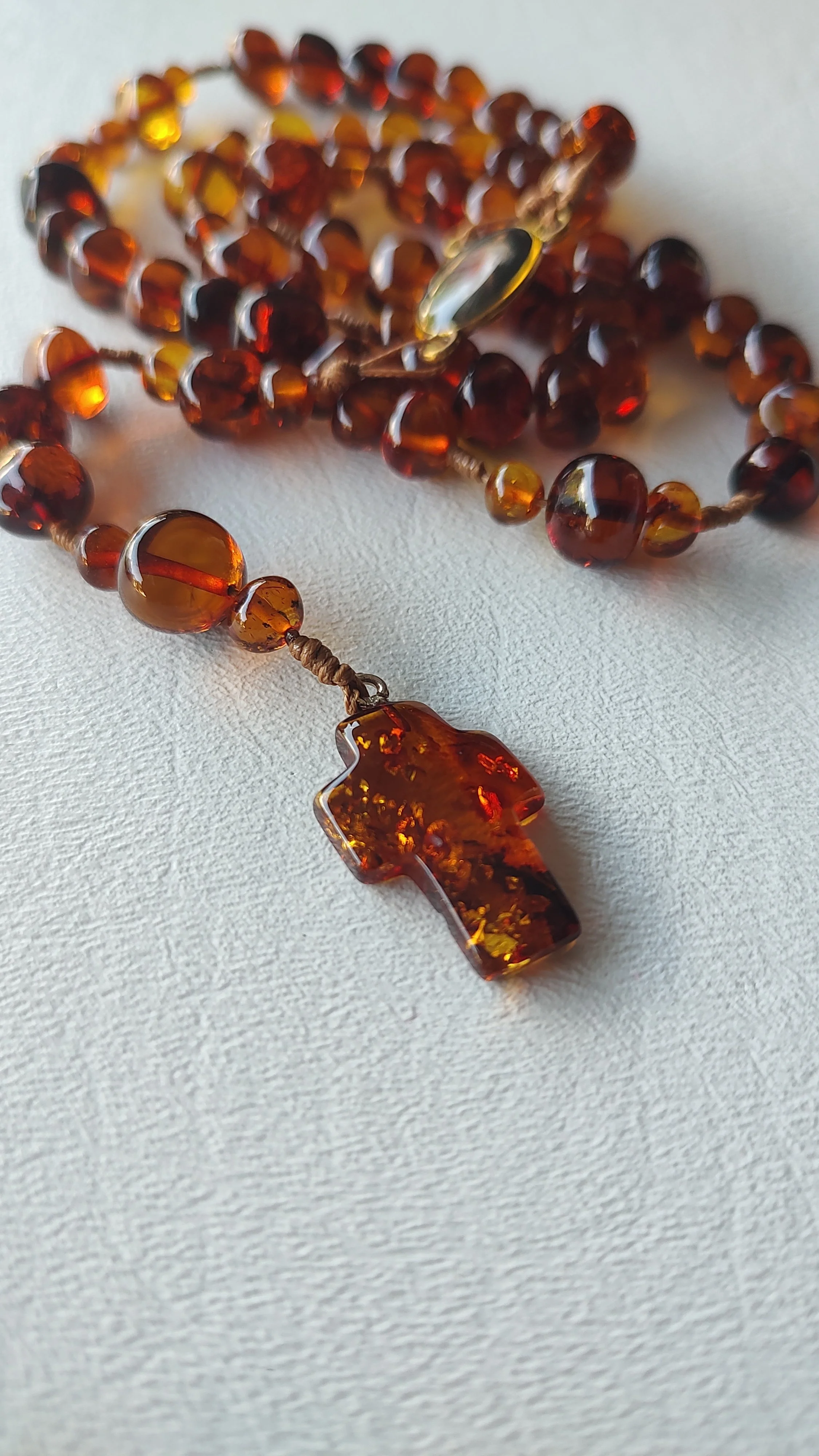 Lithuanian Amber Rosary R441