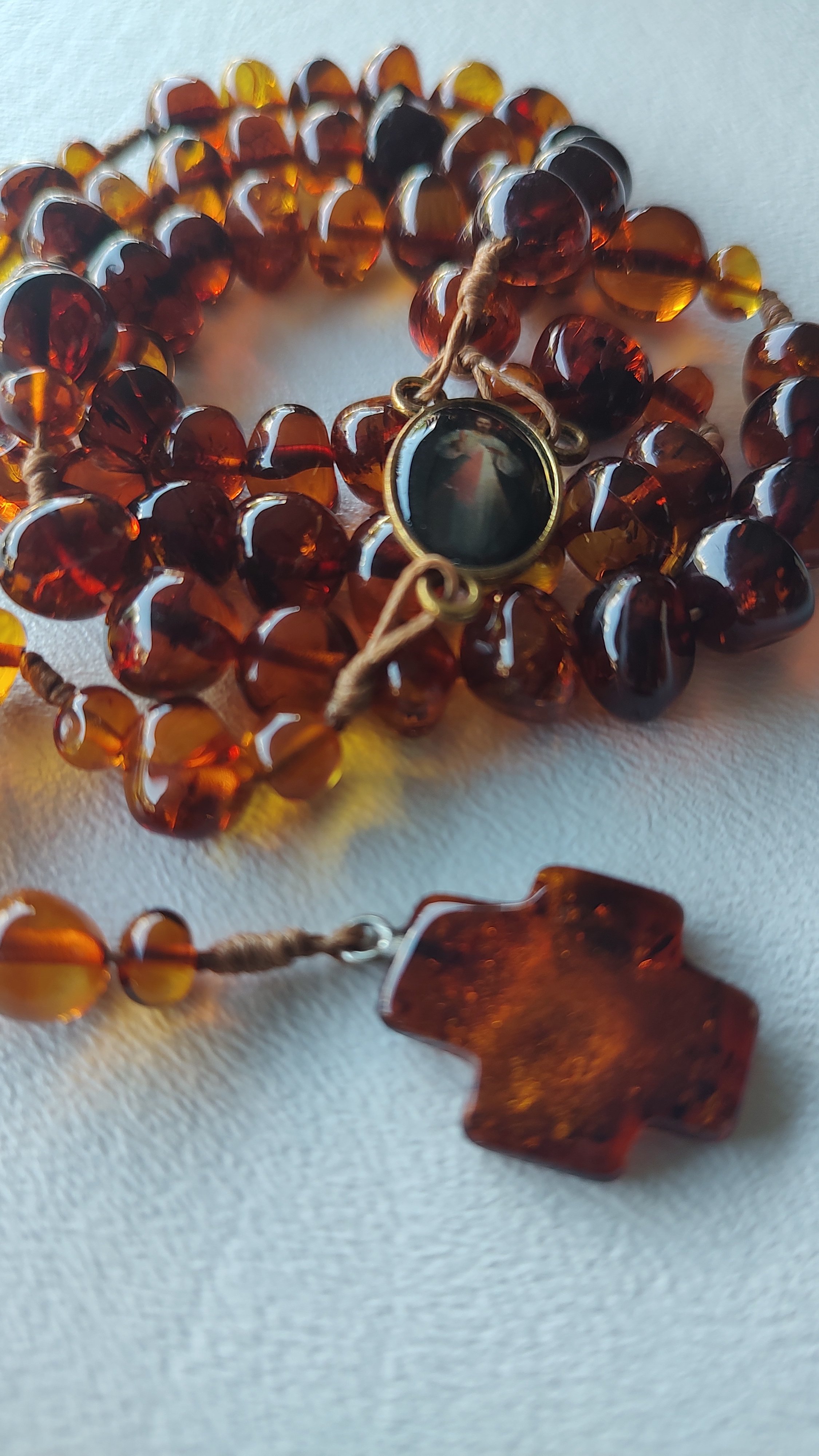 Lithuanian Amber Rosary R446