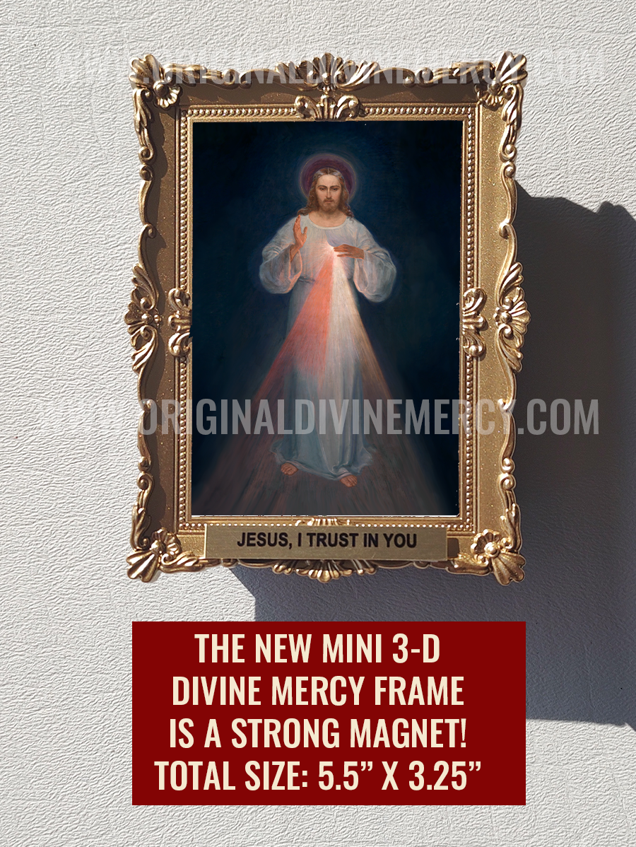MINI 3-D DIVINE MERCY FRAME
