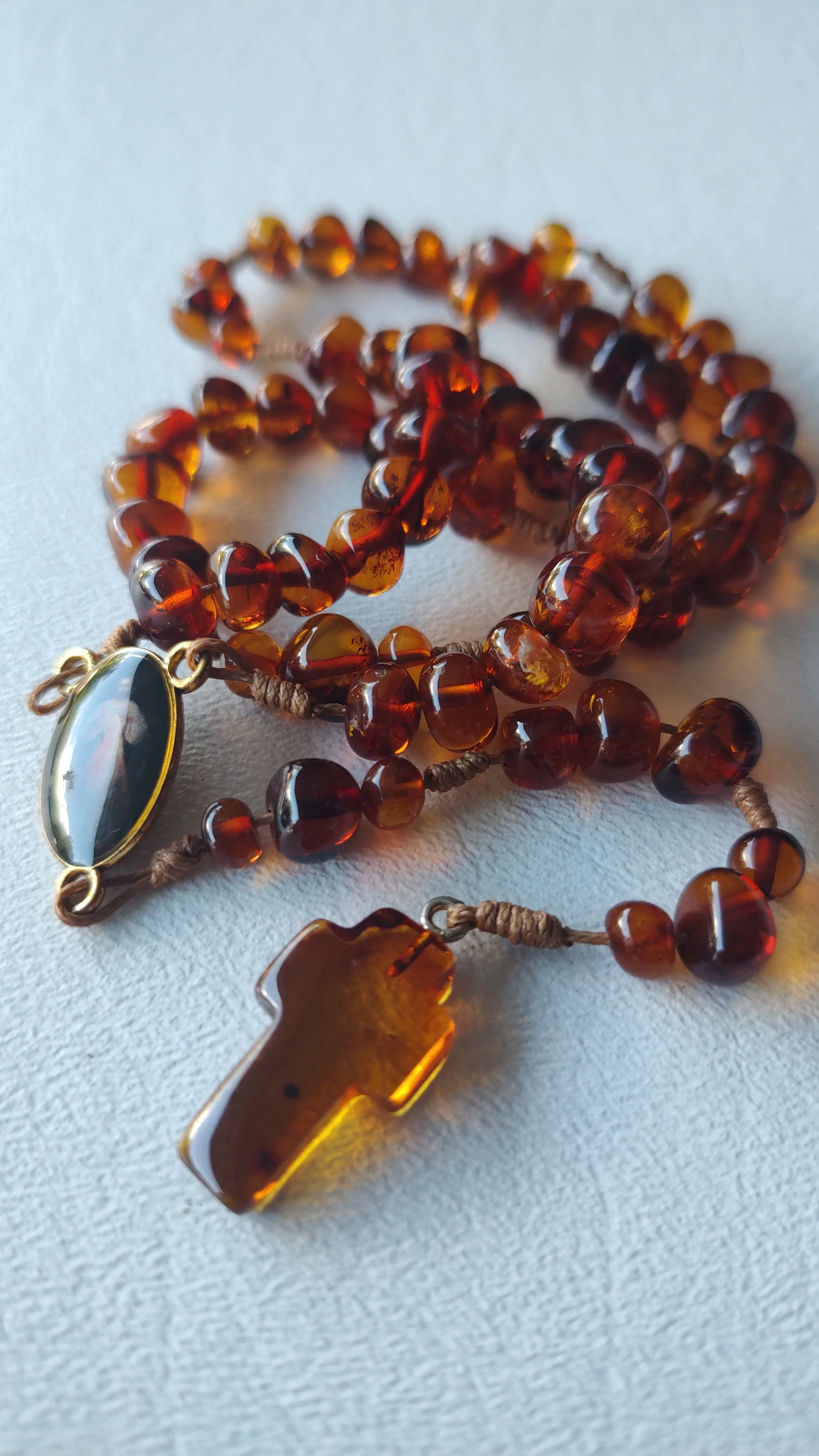 Lithuanian Amber Rosary R449