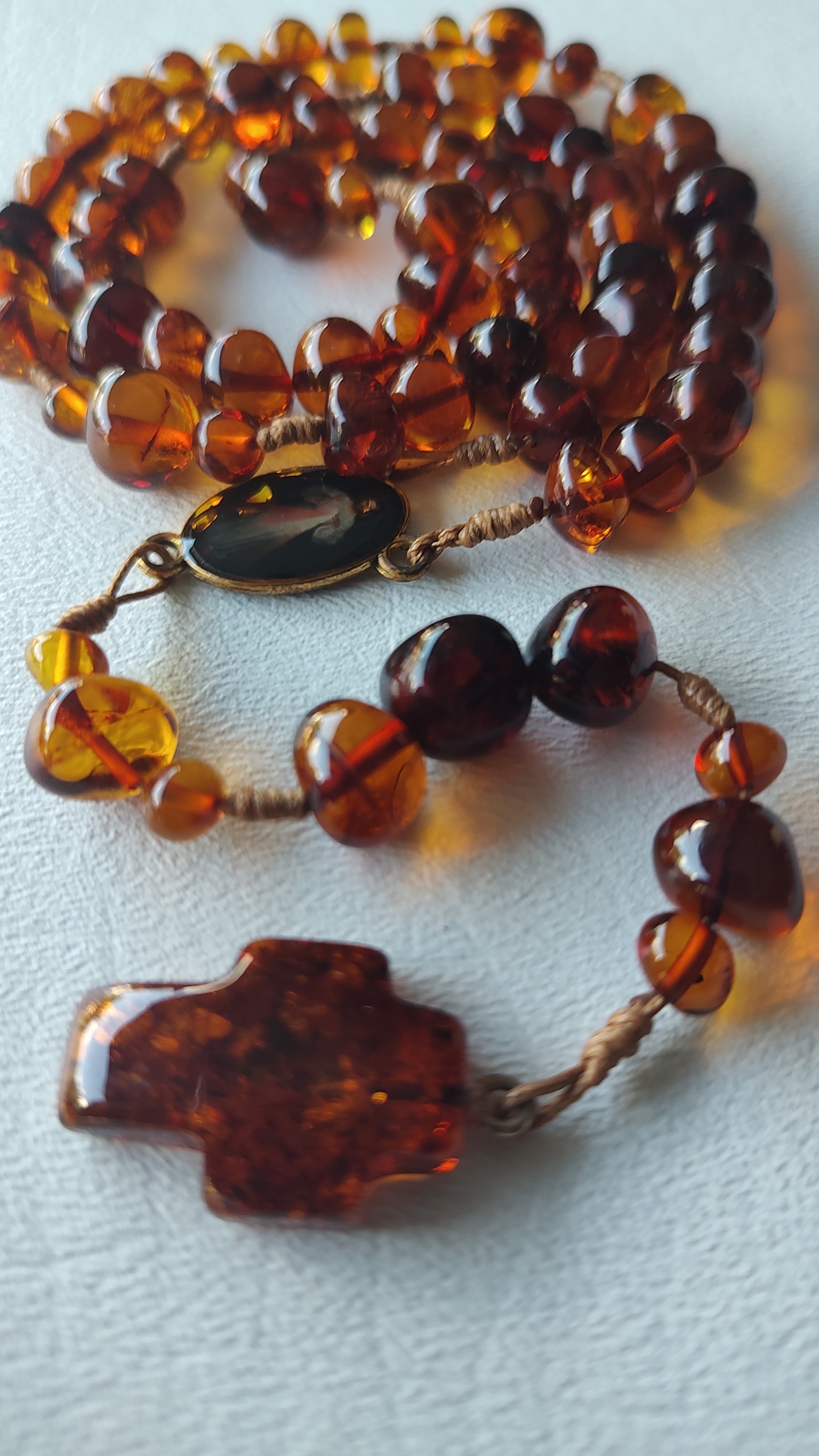 Lithuanian Amber Rosary R444