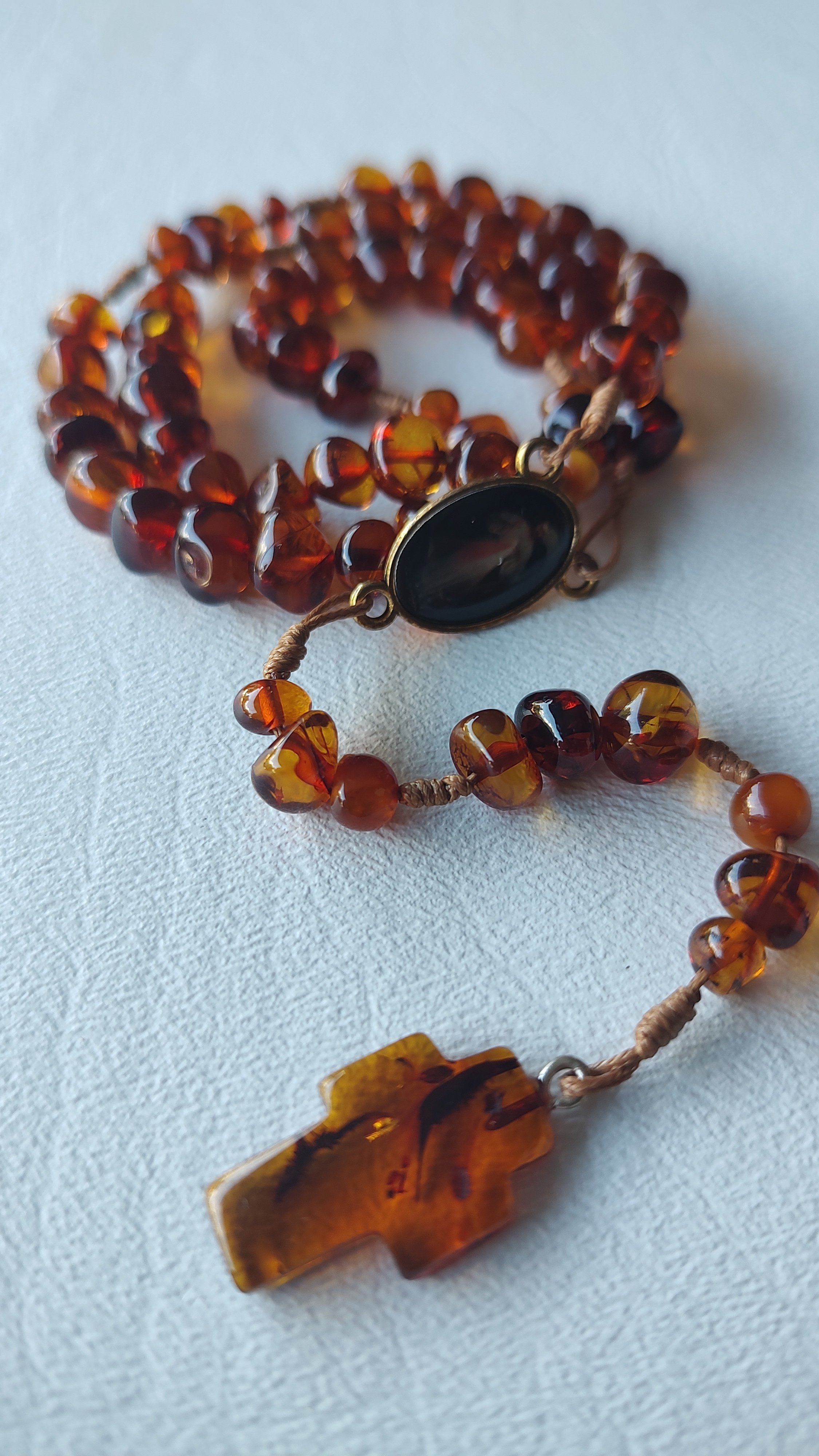 Lithuanian Amber Rosary R448
