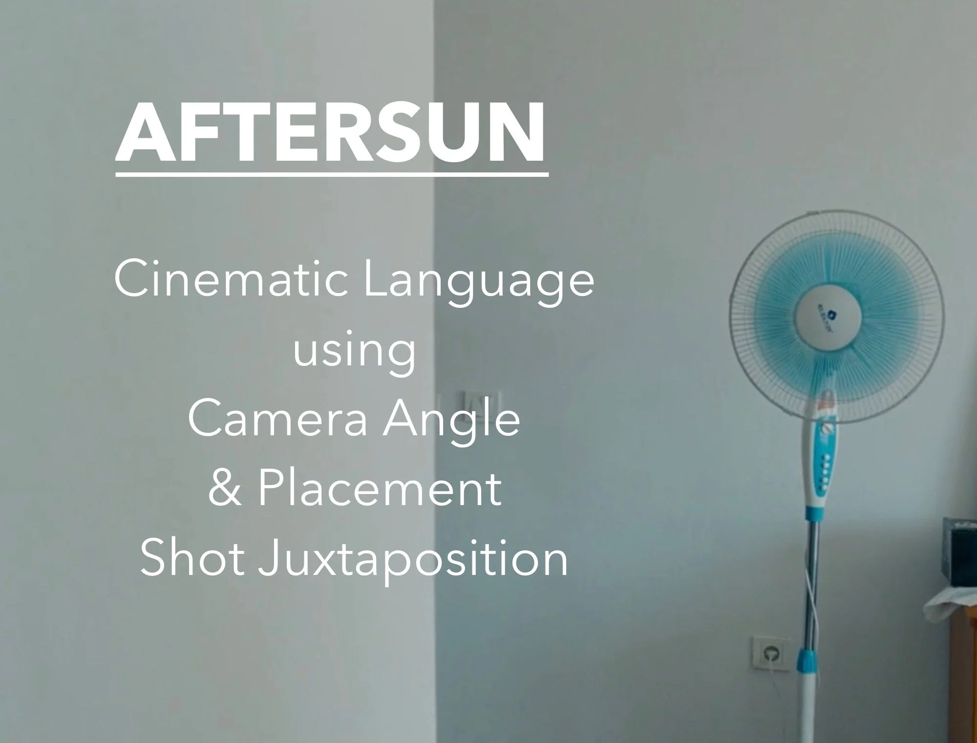 AFTERSUN: THE SYMBIOSIS OF CAMERA AND EVENT . THE CHEMISTRY OF SHOT JUXTAPOSITION.