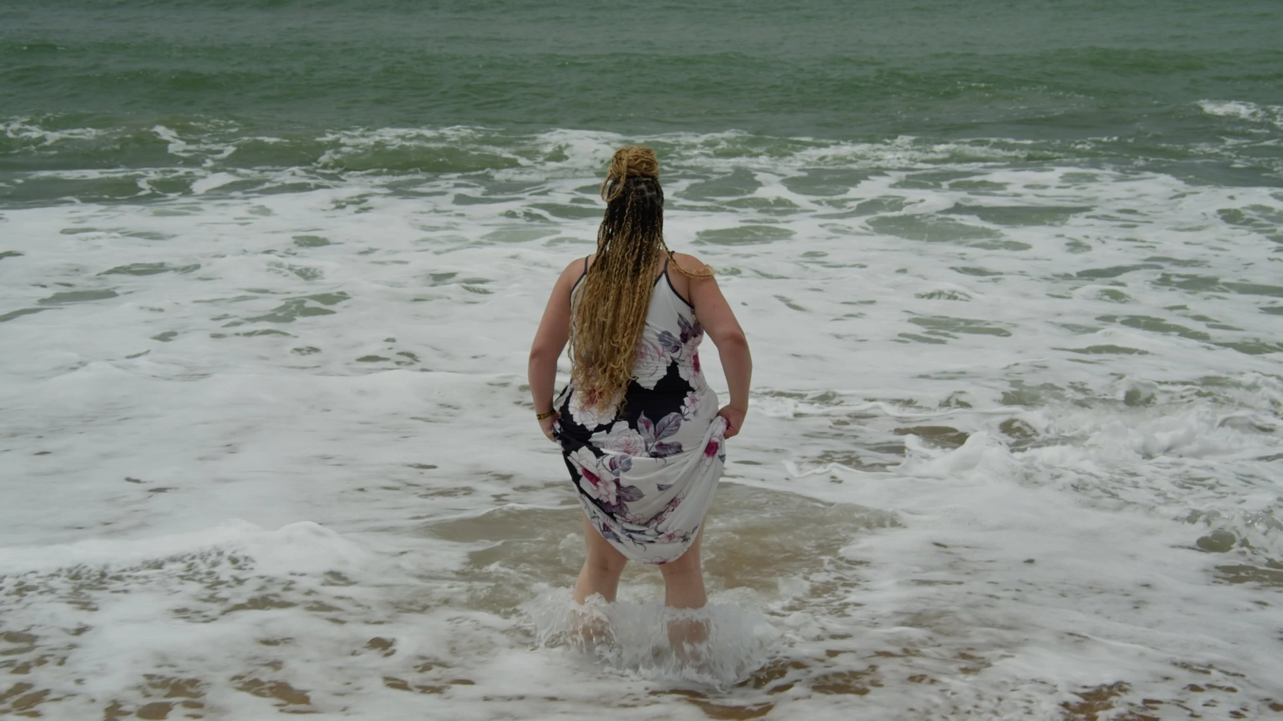 Amber at the Ghanaian seashore