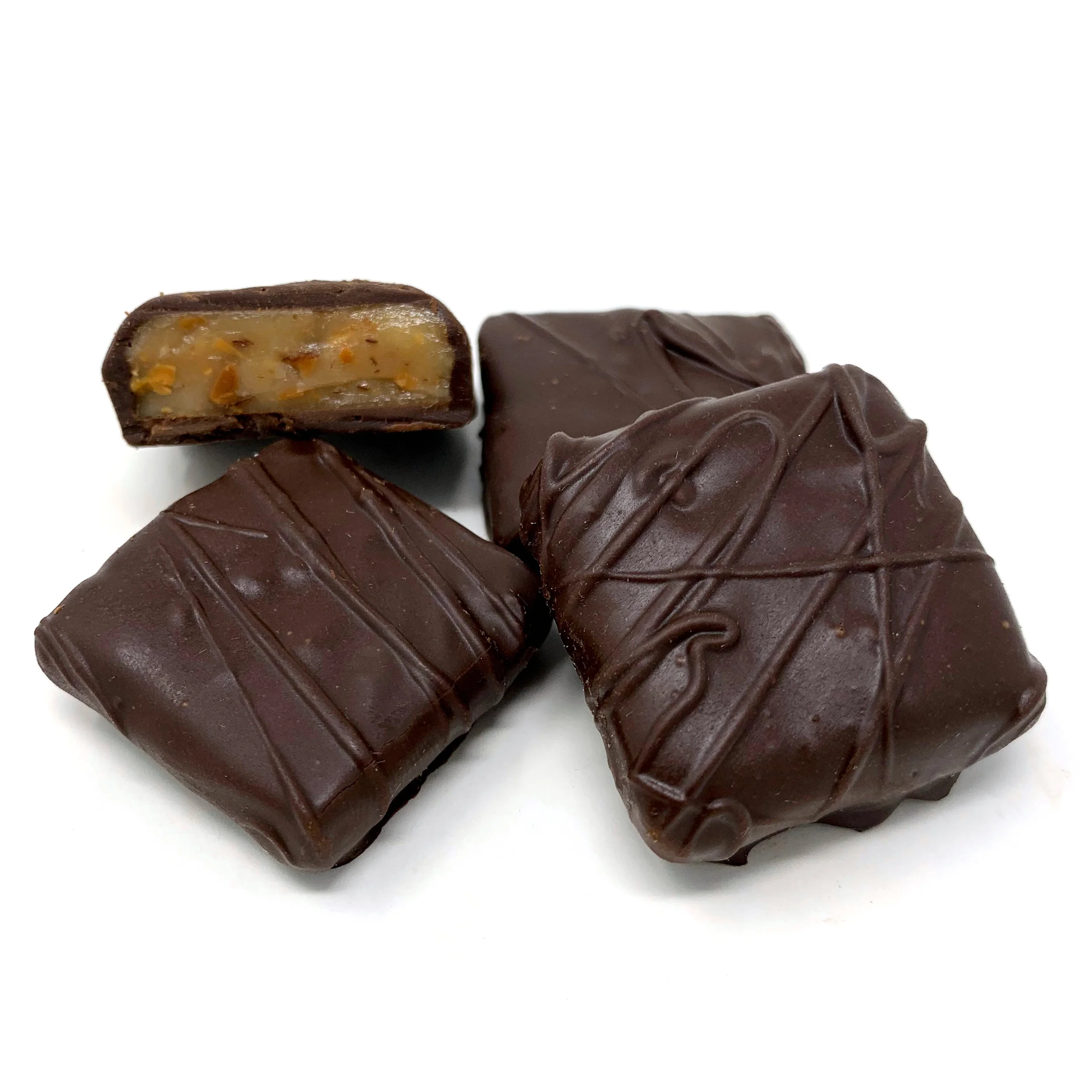 Sugar Free Dark Chocolate English Toffee Squares