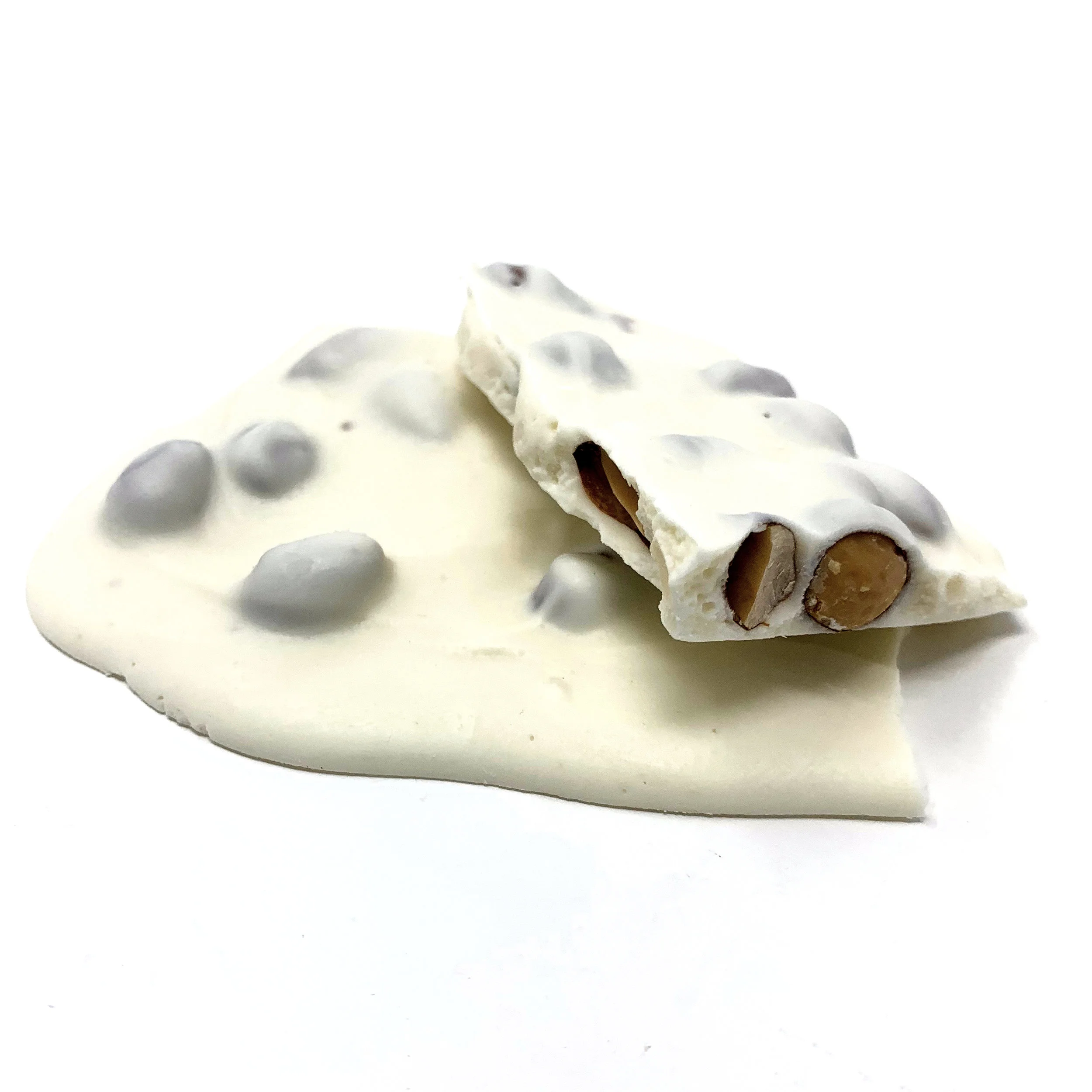 No Sugar Added White Coated Almond Bark