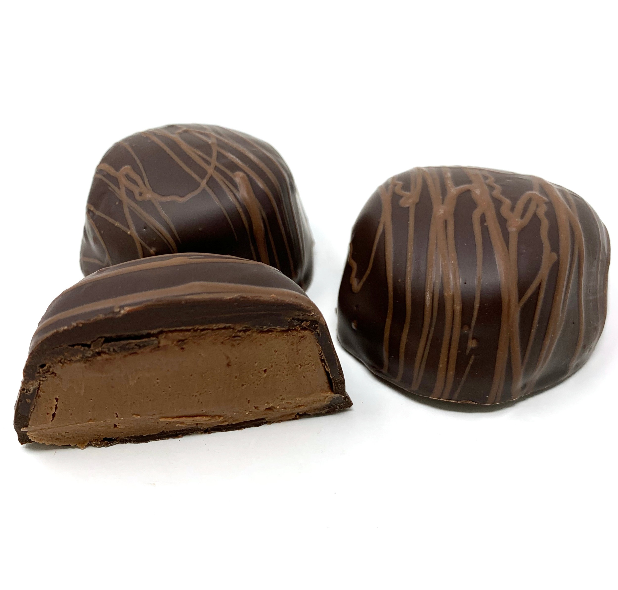 Dark Chocolate No-Nut Fudge Balls