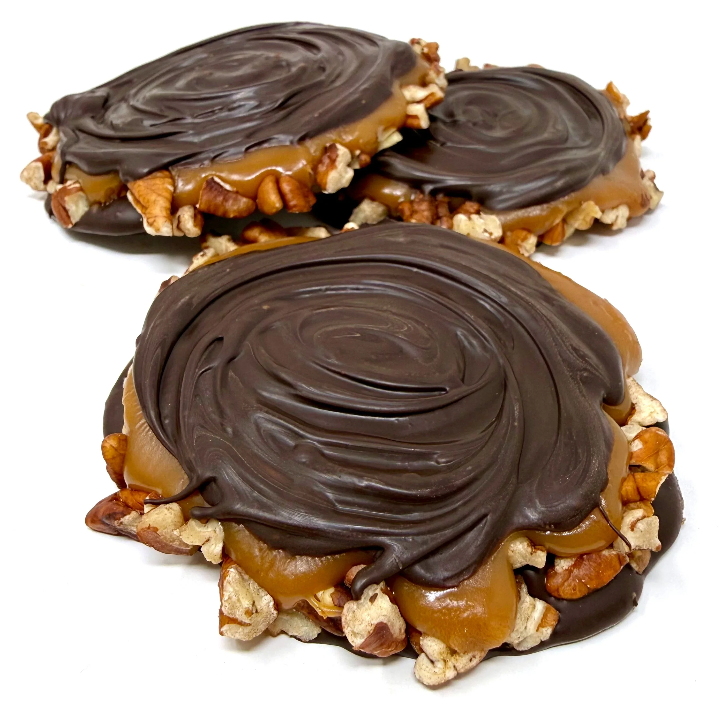 Large Dark Chocolate Pecan Turtles