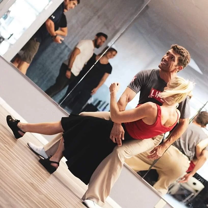 John and Charissa - teaching a class