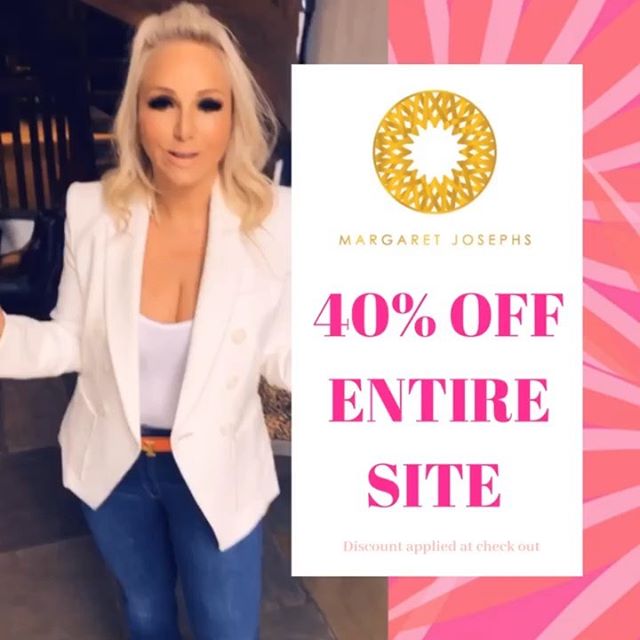 40% OFF @shopmargaretjosephs 💕🛍🎉 So many fabulous pieces to keep you slaying the rest of summer and on your next tropical vacay! Get shopping before it sells out! www.margaretjosephs.com 💋👧🏼 #labordaysale #shopmargaretjosephs #sale #margaretjos