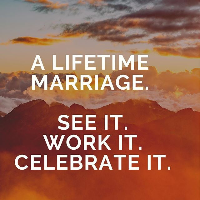 &ldquo;As long as we both shall live.&rdquo; Yes, you said it! Married for life.
Do you see it? Are you &lsquo;working&rsquo; on it? Are you celebrating it...one day, one step at a time?
&ldquo;God, give us a vision of marriage that is full of wonder