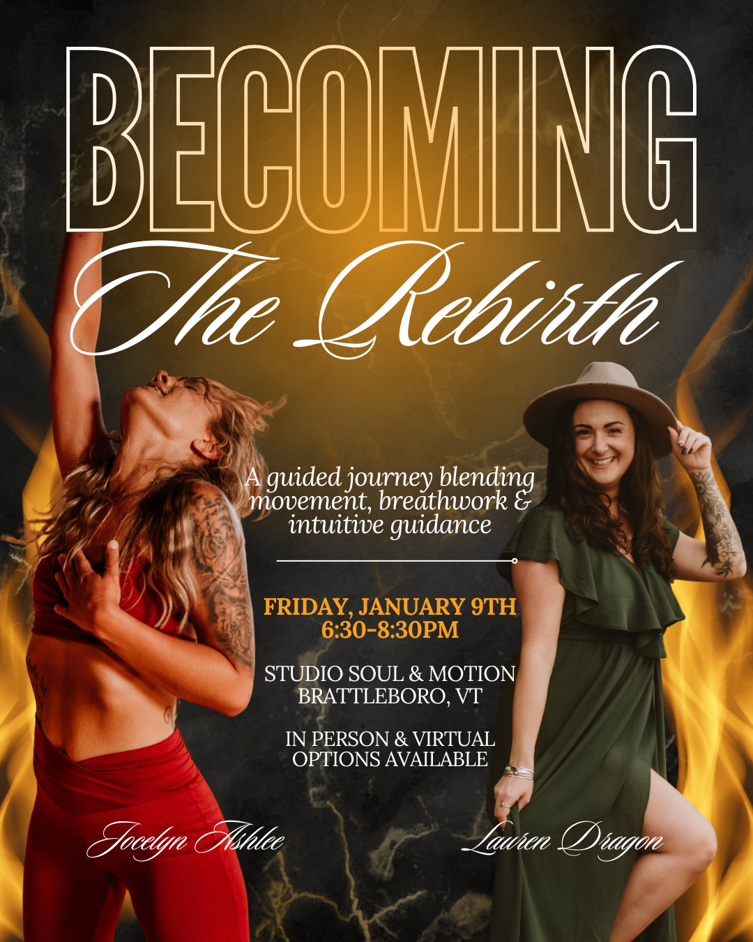 Jocelyn Ashlee & Lauren Dragon Becoming: The Rebirth Workshop on January 9, 2026