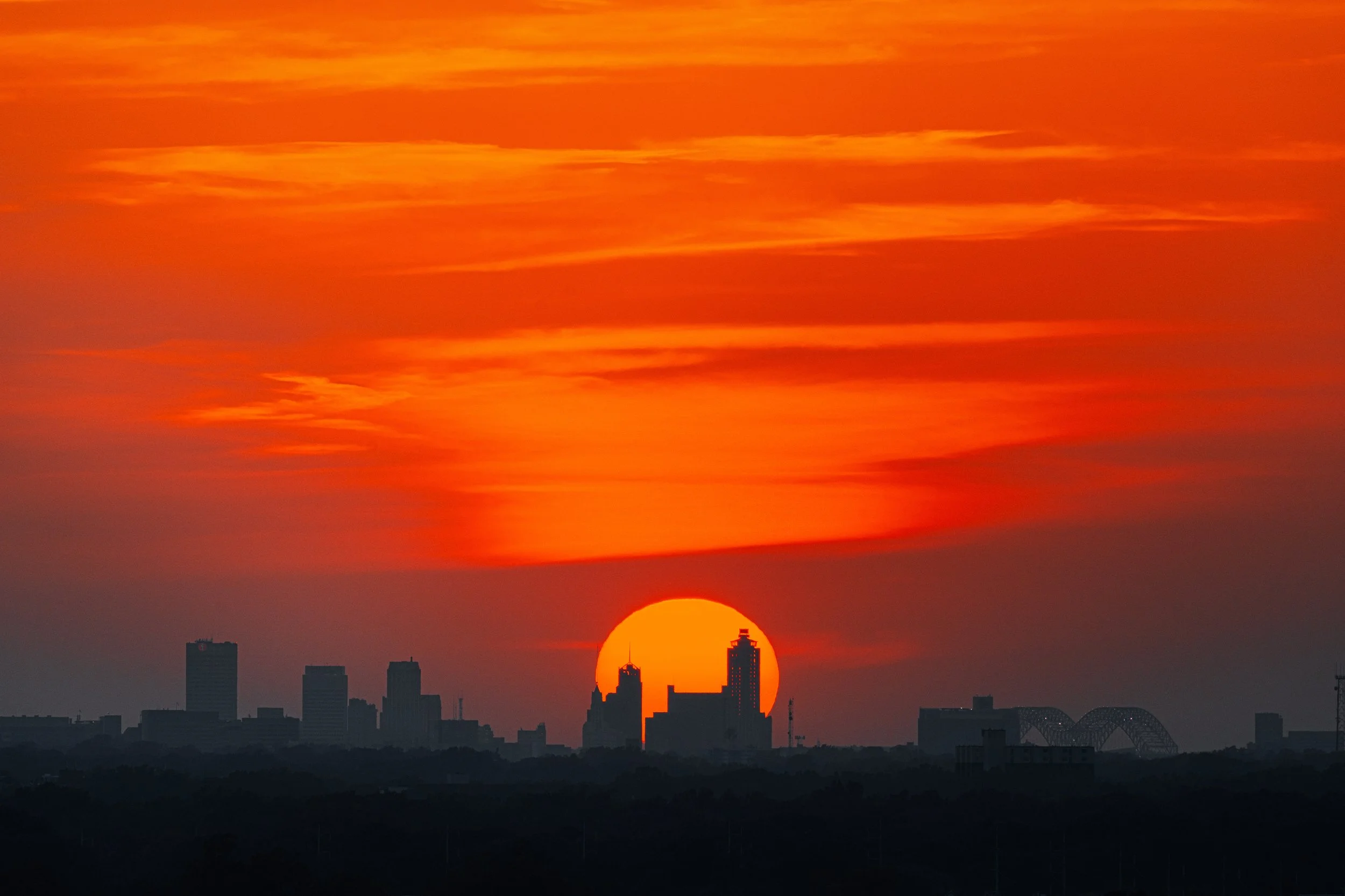 Memphis Skyline Silhouette