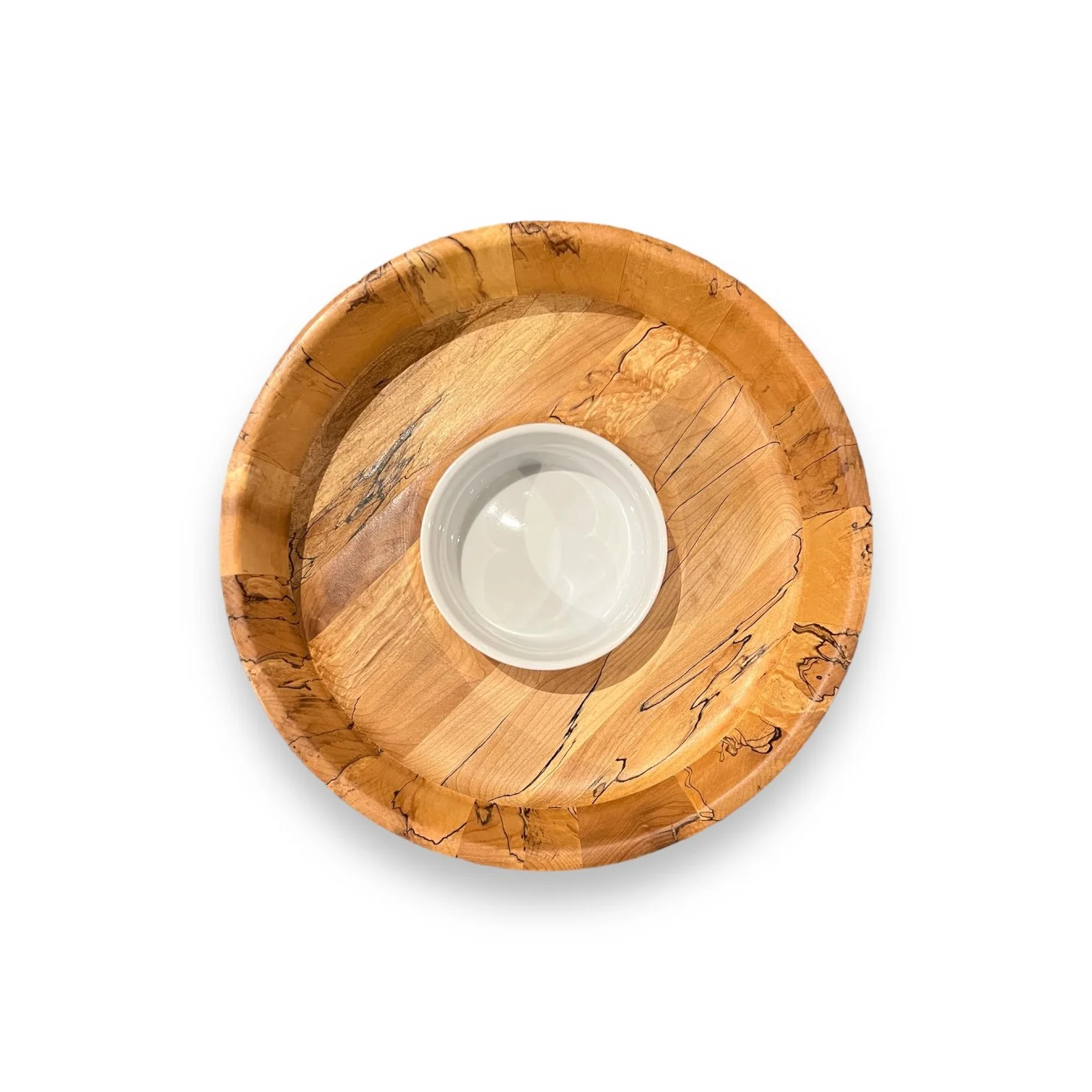 Spalted Maple Chip and Dip Server