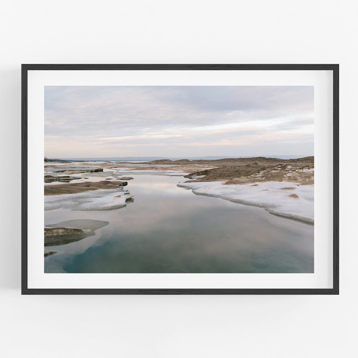Another sneak peek from the winter print collection launching tomorrow!
.
Winter #12 framed in black with a white paper border.
.
This one might just be my favourite of the whole set, maybe just because it was awesome getting to stand in a river insi