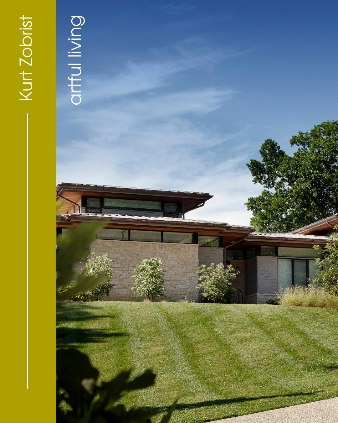 An Excerpt from &ldquo;New View: A Curated Visual Gallery: Twenty Magnificent Homes by Midwest Architects" by Beth Benton Buckley:

Kurt Zobrist | @zobristdesigngroup

"Suspended above the Ohio River like a modern sanctuary in the sky, this