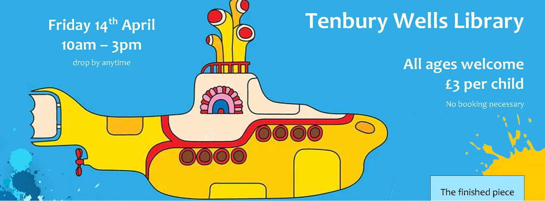Create a Yellow Submarine in a day - collaborative art project at Tenbury Wells Library
