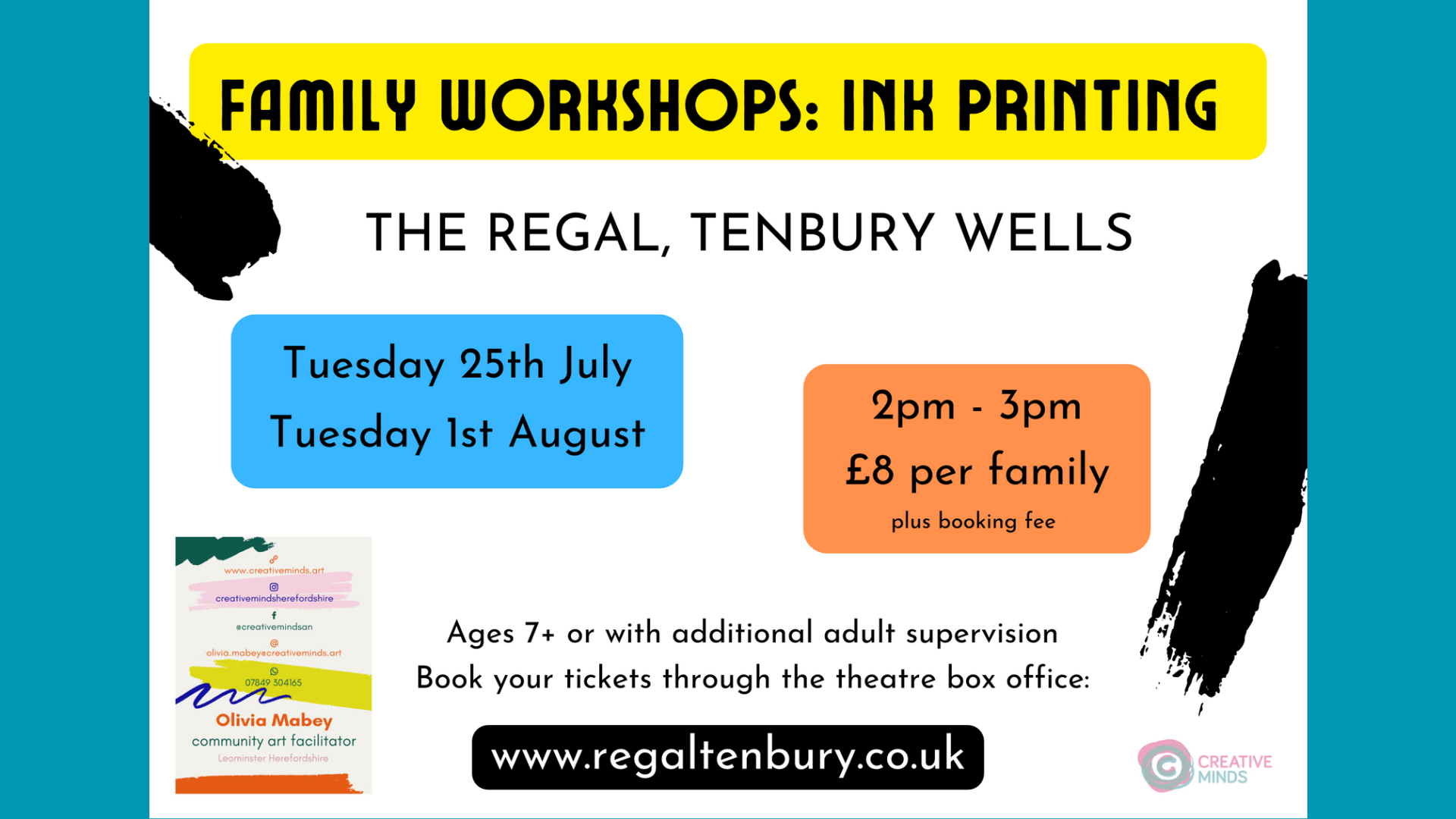 Creative Minds family art workshop: Ink Printing