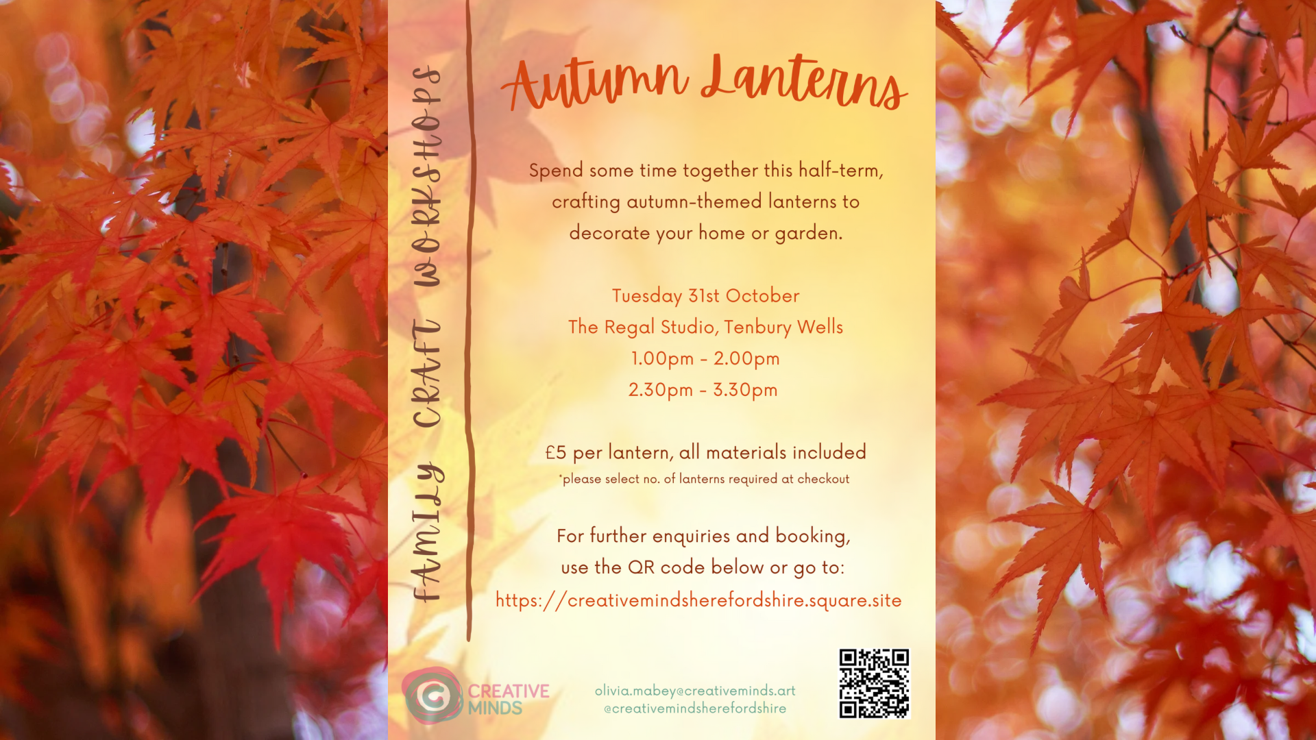 FAMILY CRAFT WORKSHOP | Autumn Lanterns