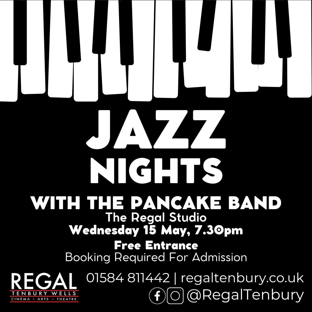 Join us for FREE Jazz on this coming Wednesday (15 May) with The Pancake Band

Though tickets are free, booking is essential. Please book here to secure your free ticket:  https://bit.ly/4aNtWqK

#jazz #livemusic #regaltenbury #regalstudio #tenburywe