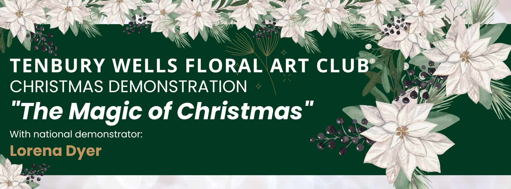 Tenbury Floral Art Club Christmas Demonstration