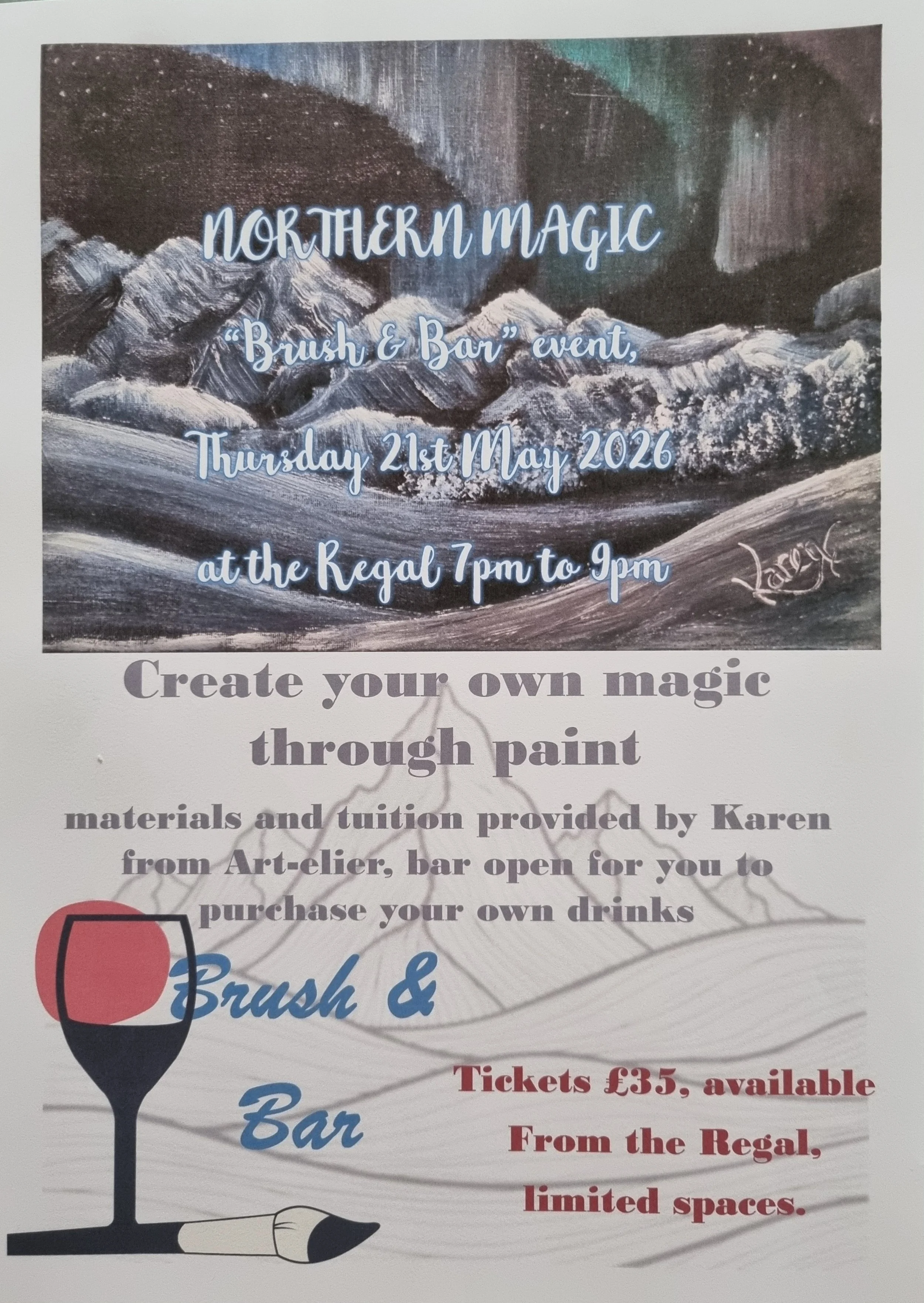 Northern Magic Painting Workshop with Karen Lee of Art-elier