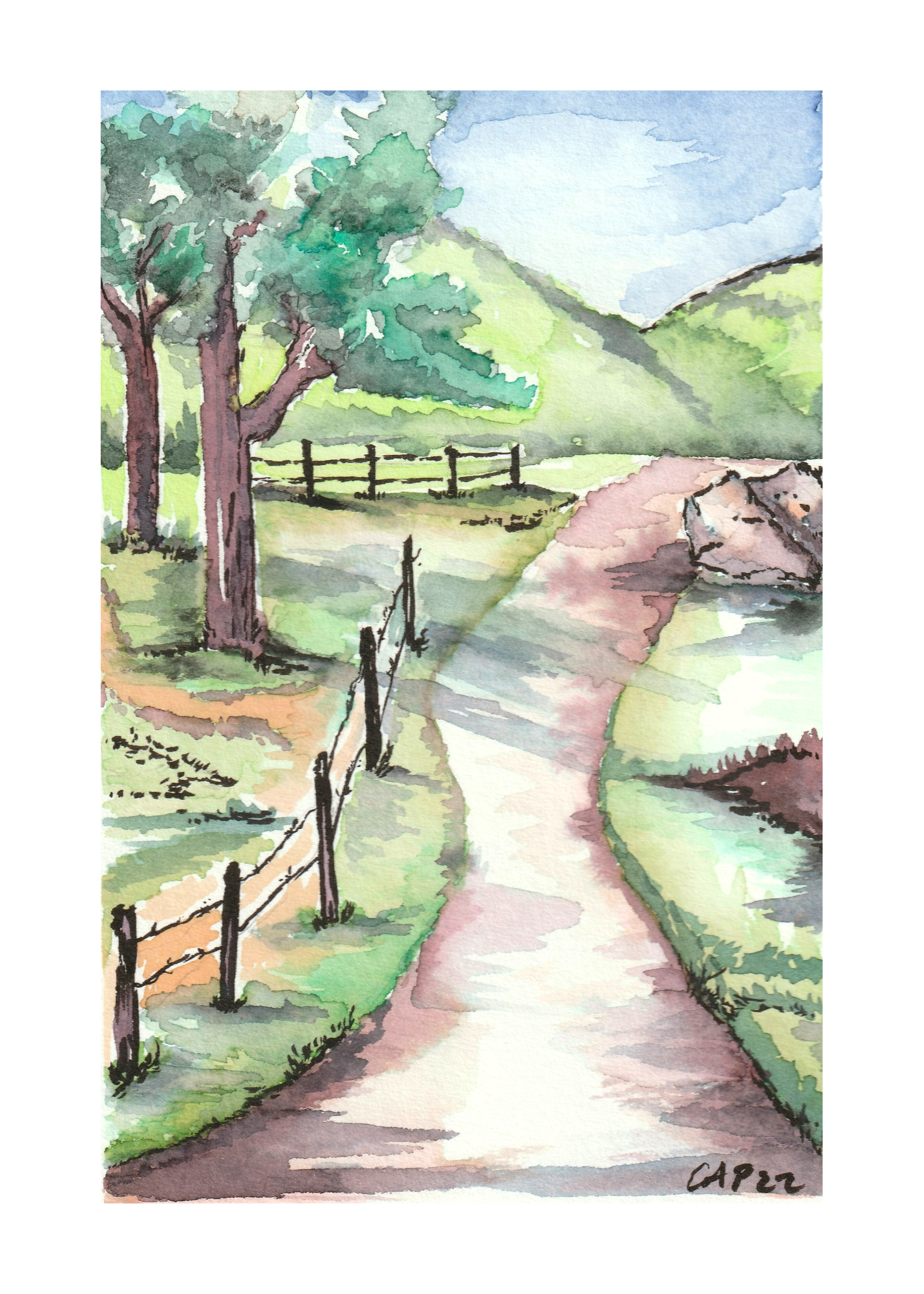A road to a friend's house Artist Print Christy Pohler 2022.png