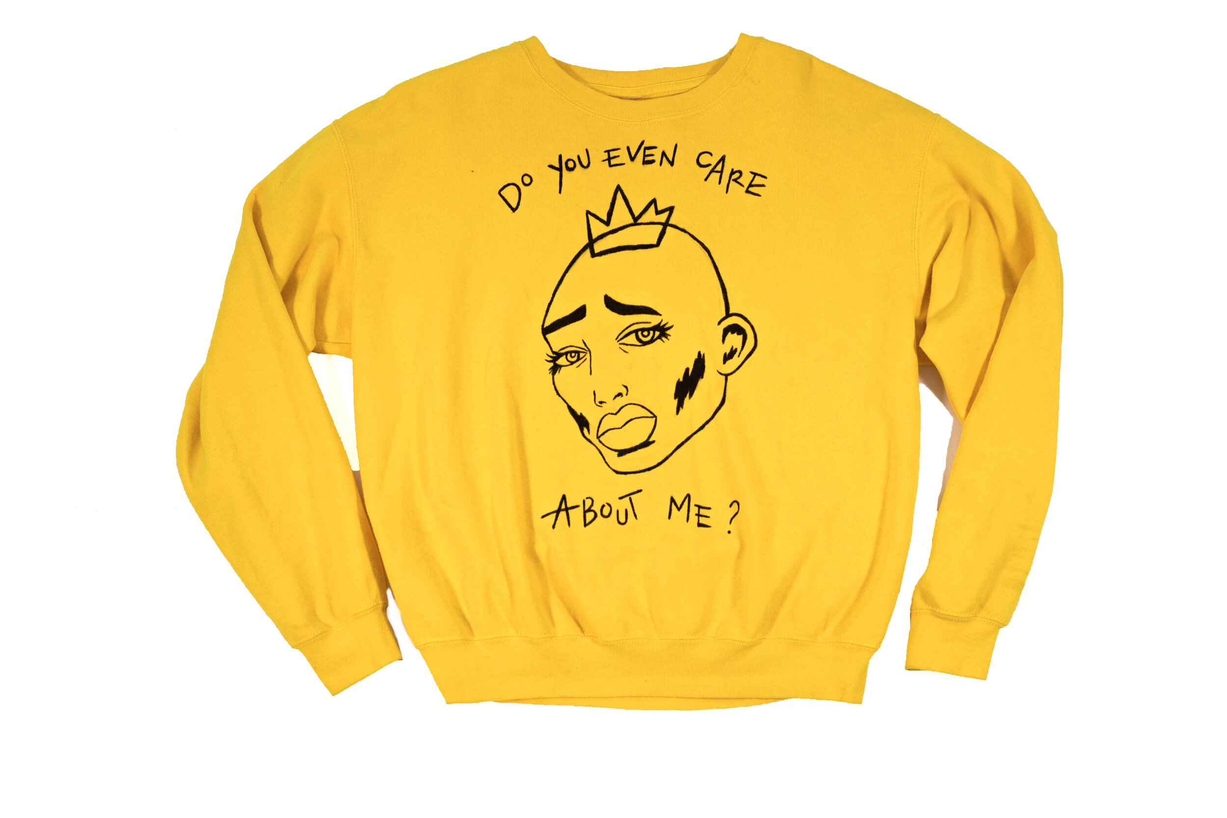 'DO YOU EVEN CARE ABOUT ME' VINTAGE JUMPER