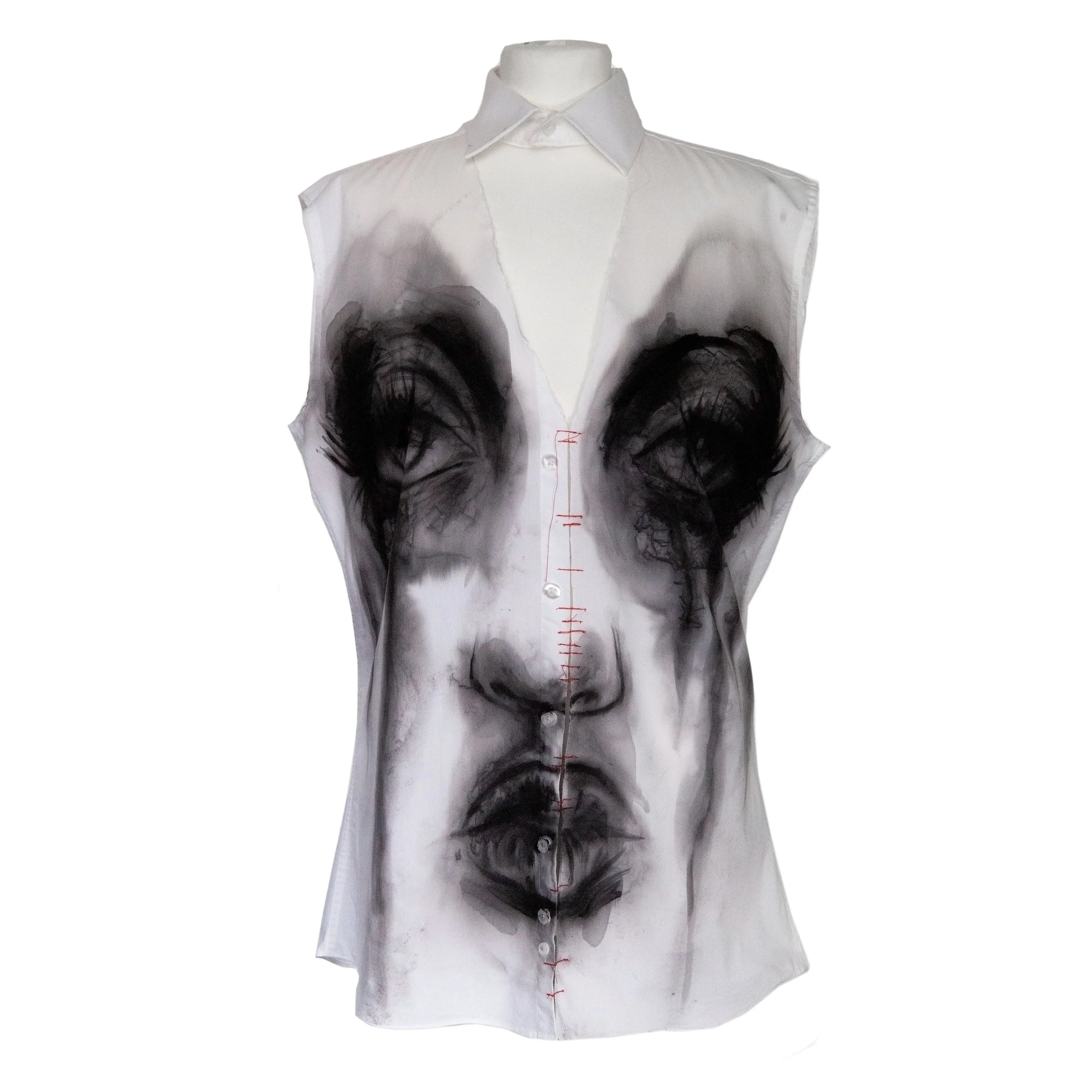 'Sad Ghost' Shirt Vest
