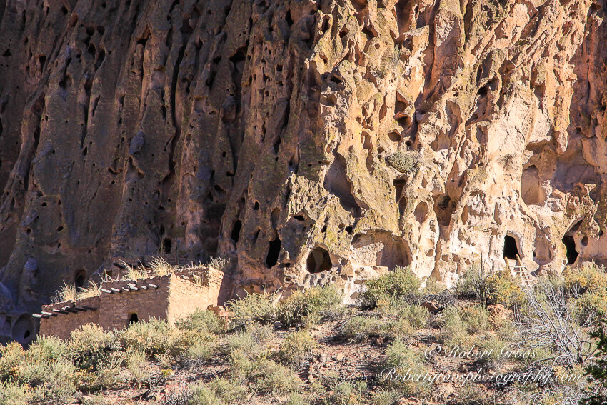 Ancient cliff dwellings.
